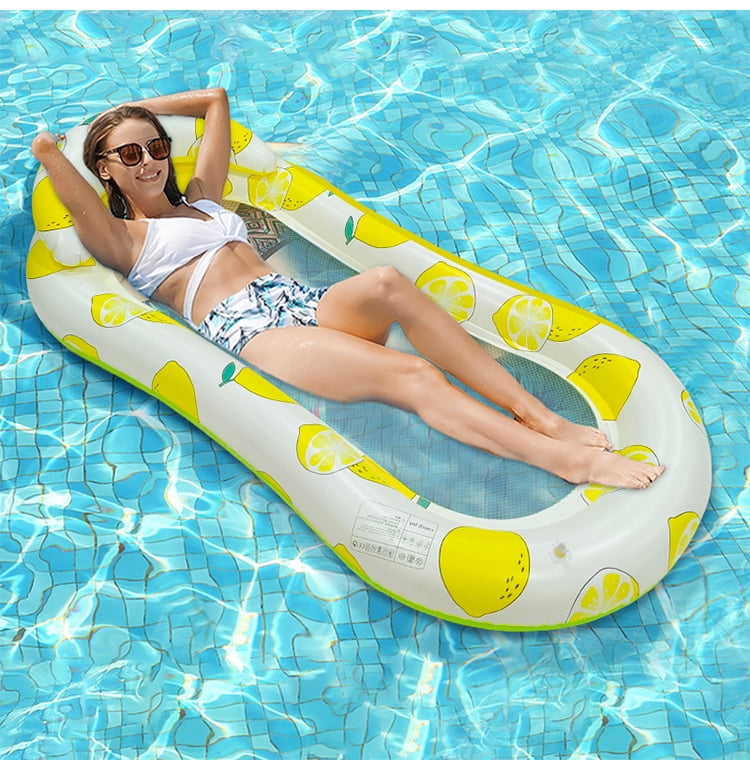 Livhil Inflatable Pool Float Hammock,Pool Float Loungers, Swimming Pool Floats for Adults Multicolor