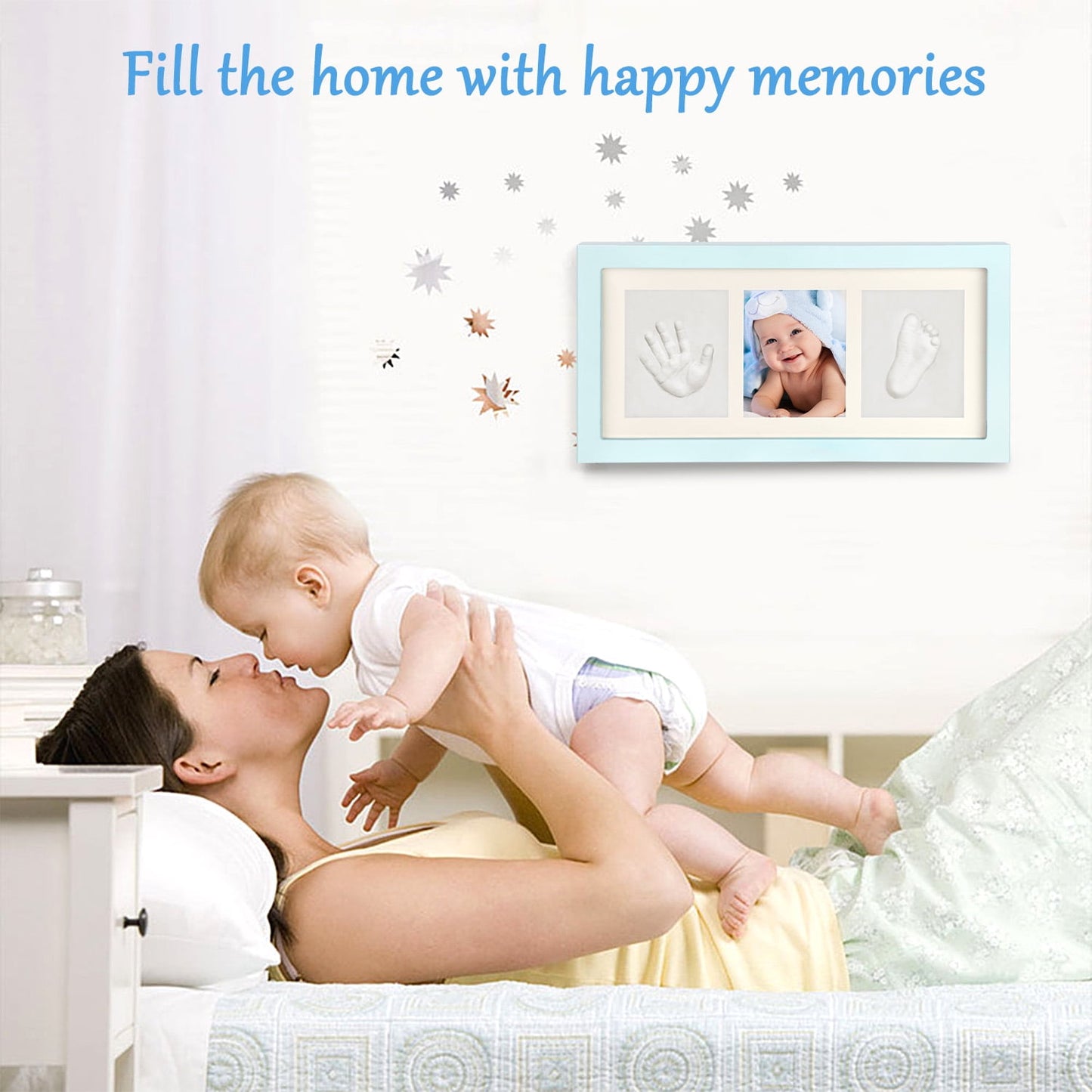 Livhil Baby Picture Frames, Baby Hand and Footprint Kit, Baby Photo Frames