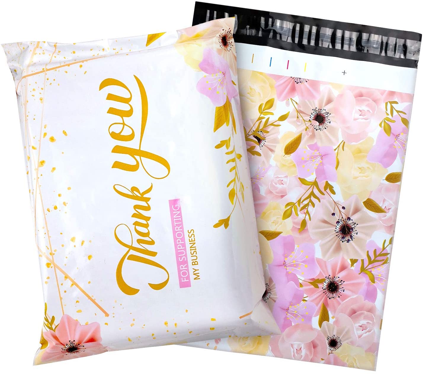 50Pcs Large Poly Mailers 14.5 x 19, Cute Shipping Bags