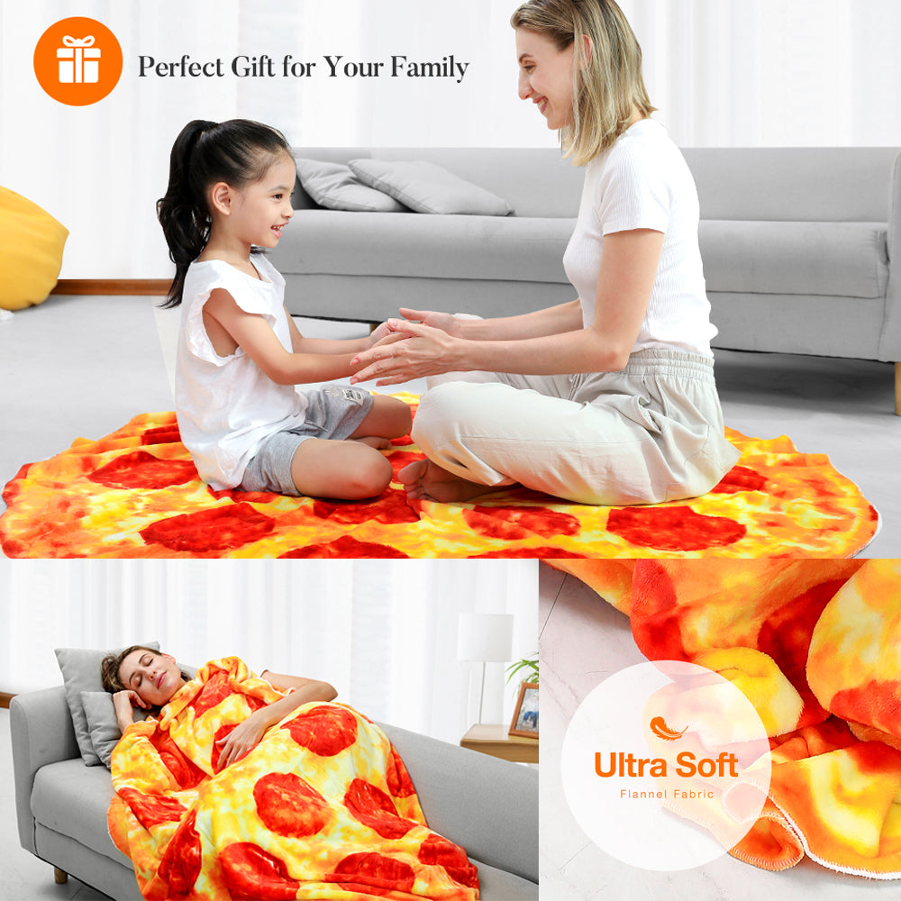 Giant Burrito Blanket Double Sided, Tortilla Blanket Adult Size Funny Blankets Food Blankets