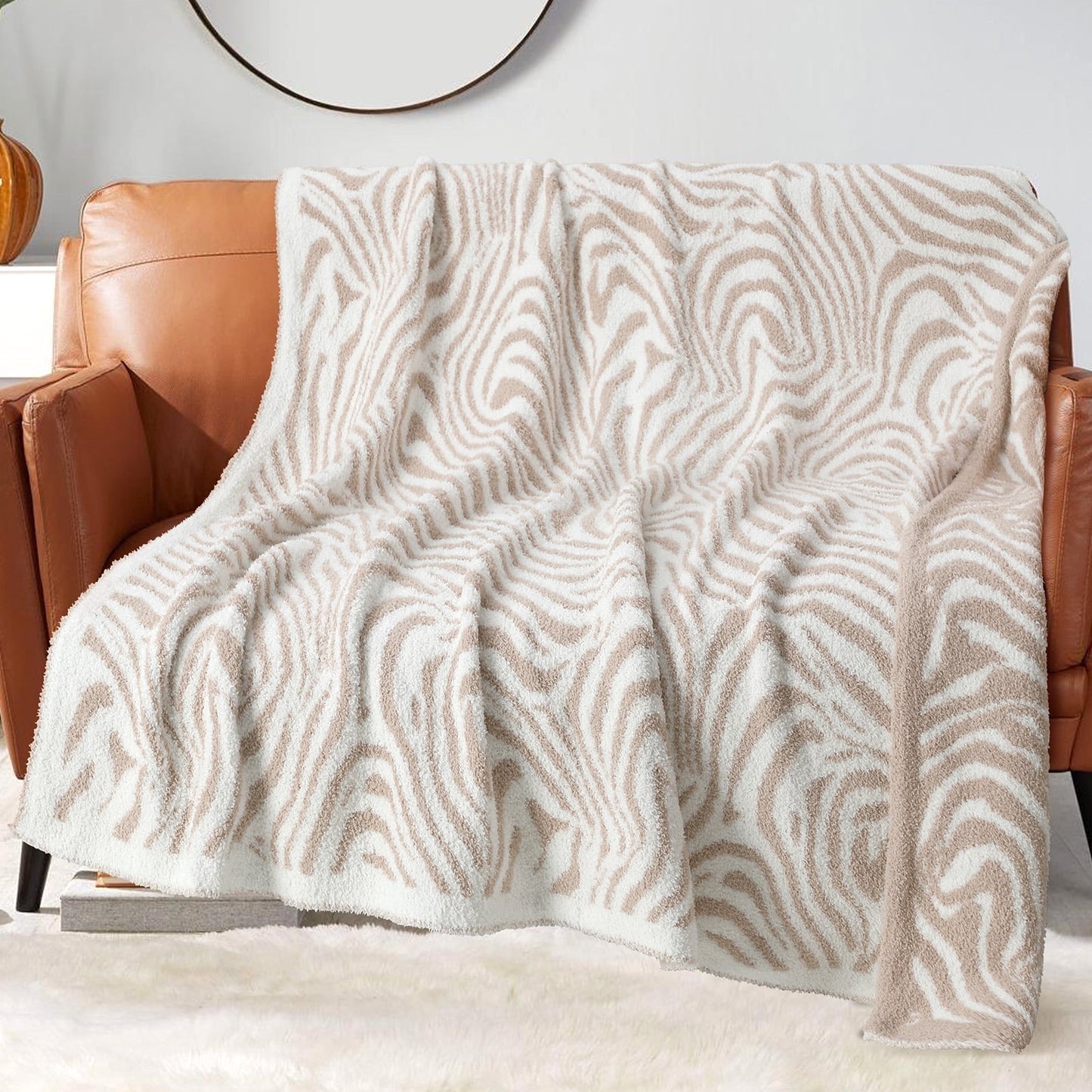 Livhil Soft Micro Leopard Blanket-Warm Reversible Cheetah Blanket Leopard Throw Blanket