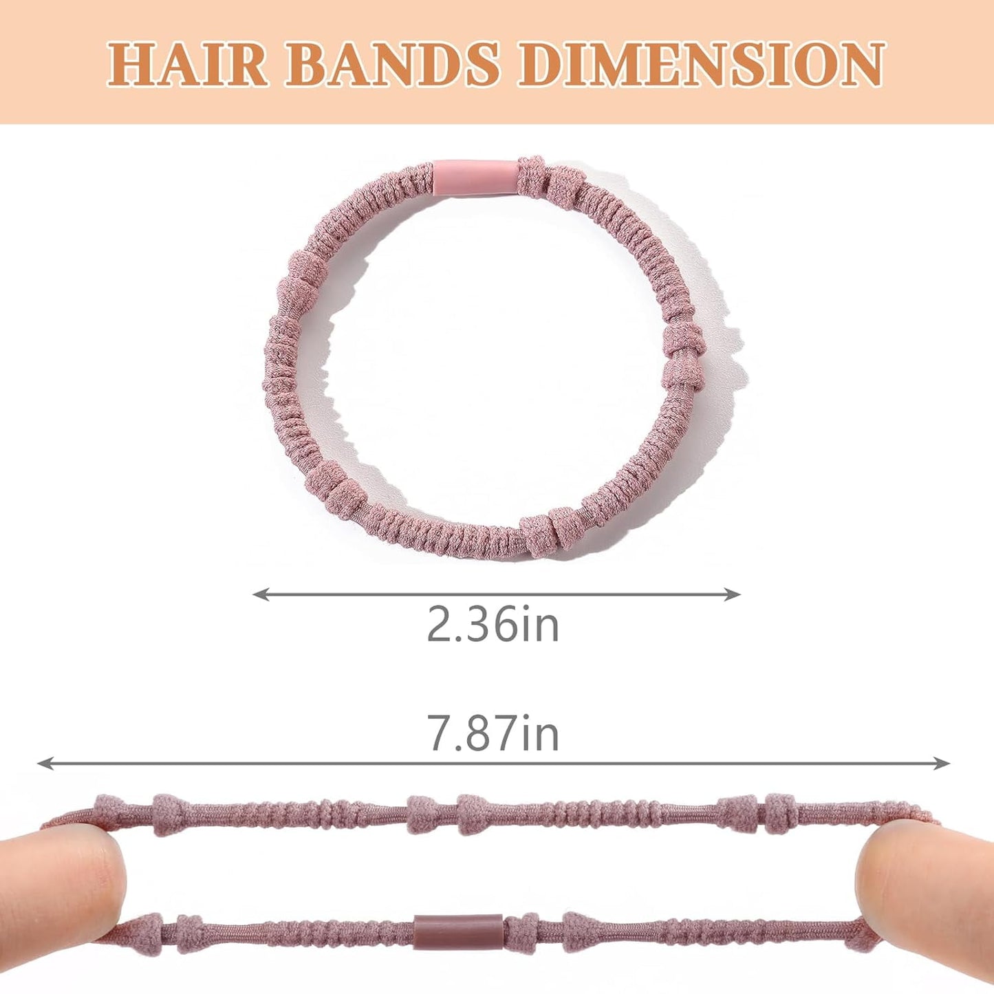 Livhil 25pcs Boho Hair Ties No Damage, Elastic Hair Bands for Women, Scrunchies for Ponytail Holders