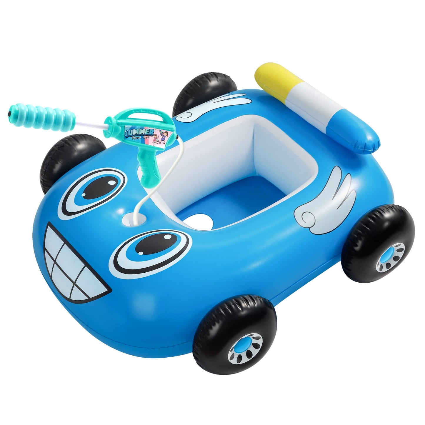 Livhil Swimming Pool Floats Kids 3-6 with Canopy, Tank Inflatable Pool Floats for Kids