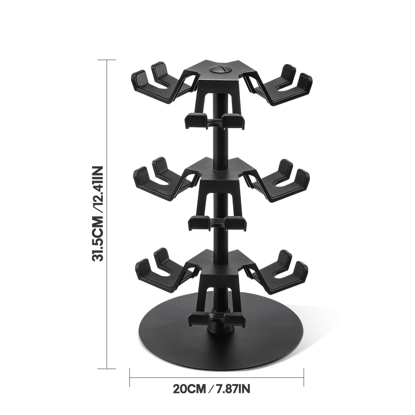 Livhil Rotatable Controller Stand, High Stability Headset and Controller Stand for Desk, Universal Game Controller Stand for All Gamepads