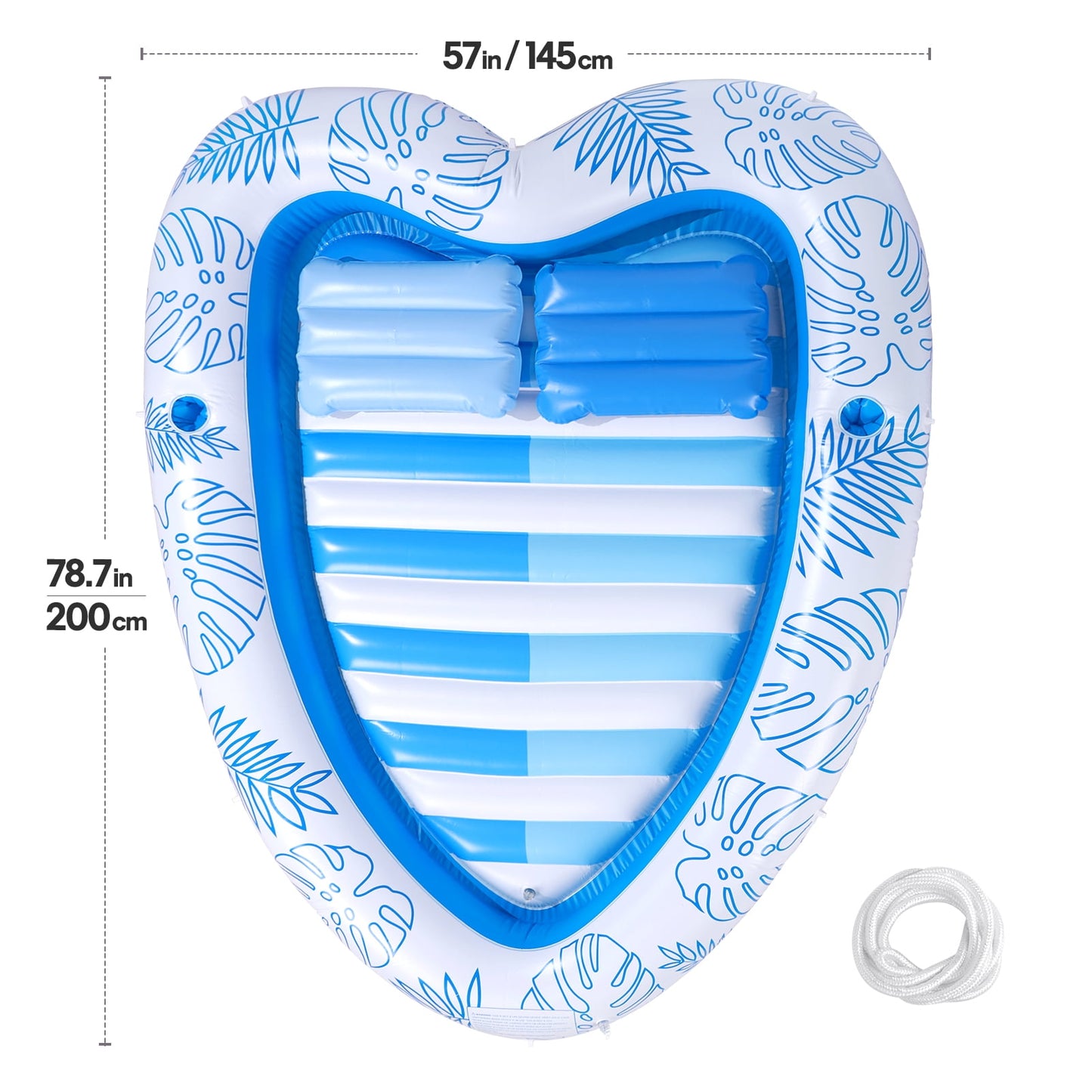 Livhil Inflatable Adult Pool Lounger Float, Large Beach Sun Floats Raft Sunbathing Water Lounge Floaties