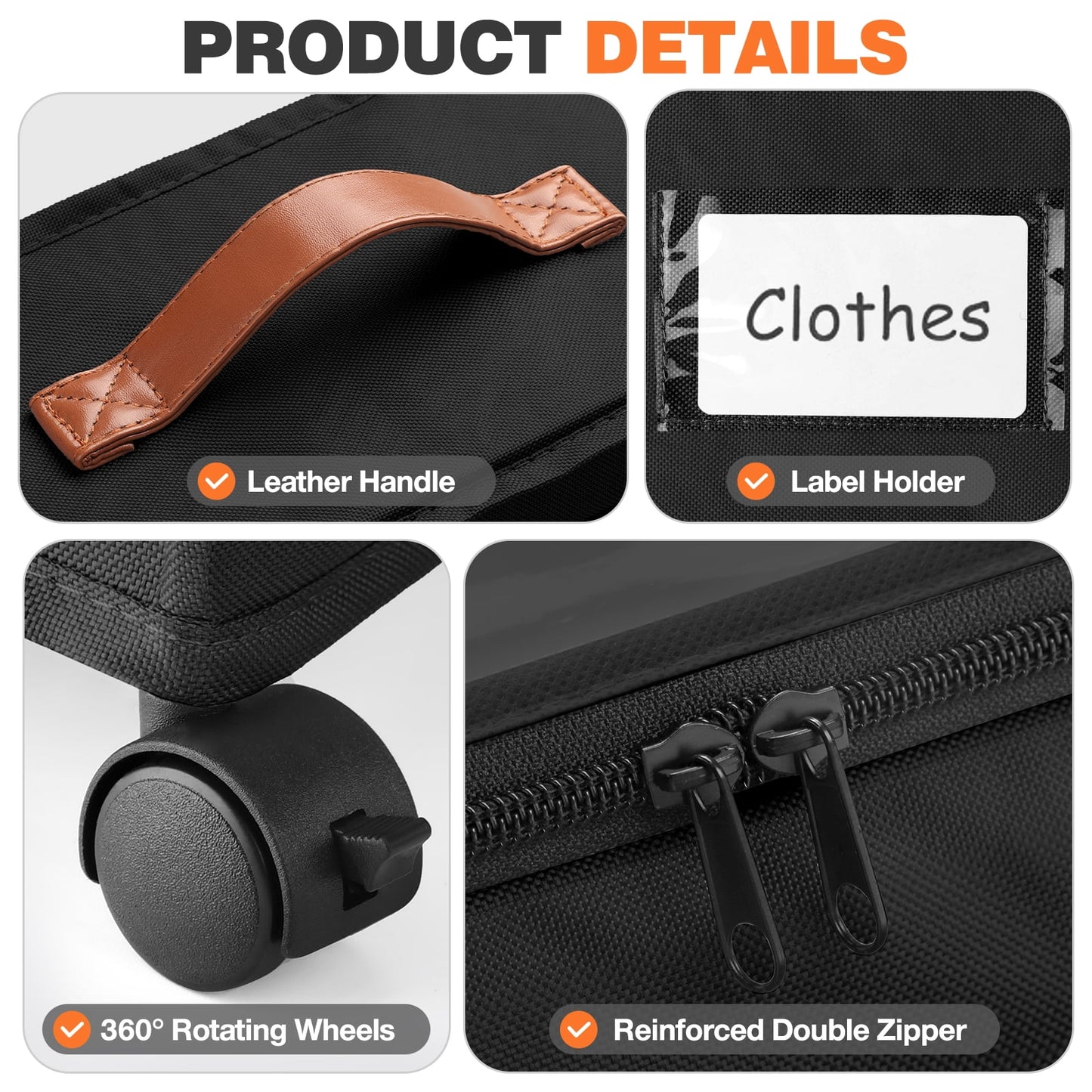 Livhil Under Bed Storage with Wheels, 2Pack Under Bed Storage Containers, Under Bed Shoe Storage and Bins  (Gray)