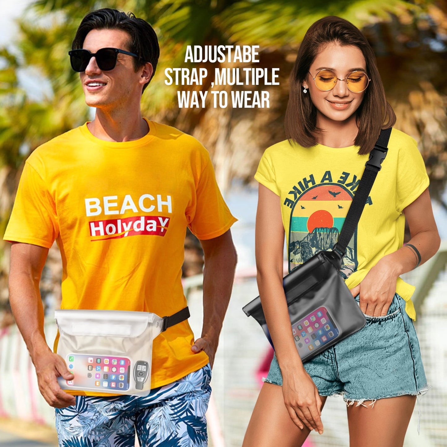 Livhil Waterproof Dry Bag and Waterproof Cell Phone Bag for Outdoor Water Sports Paddle