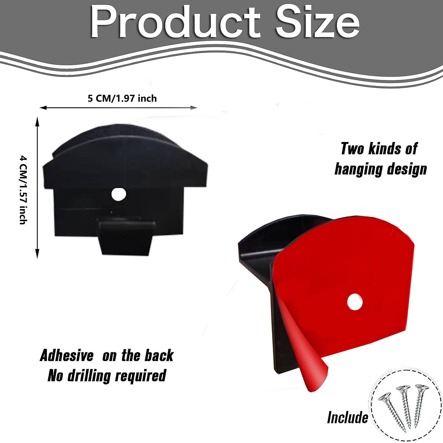 Livhil 20 Pack Minimalist Baseball Hat Rack, Adhesive Hat Hooks Strong Hold Hat Organizer for Wall, Hat Hanger Hang Household Items