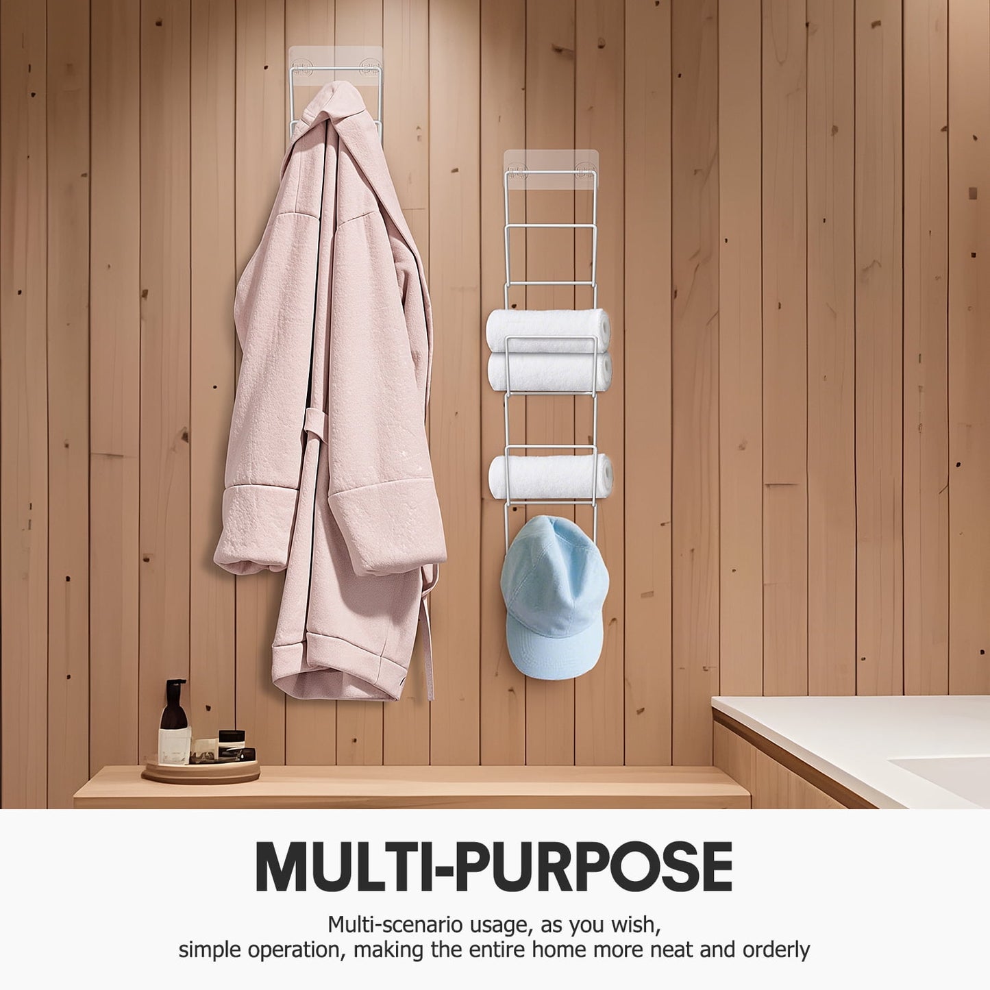 Livhil 12Pack Hat Holder Hat Hanger Hat Organizer Hat Rack for Wall, Door, Wig Holder