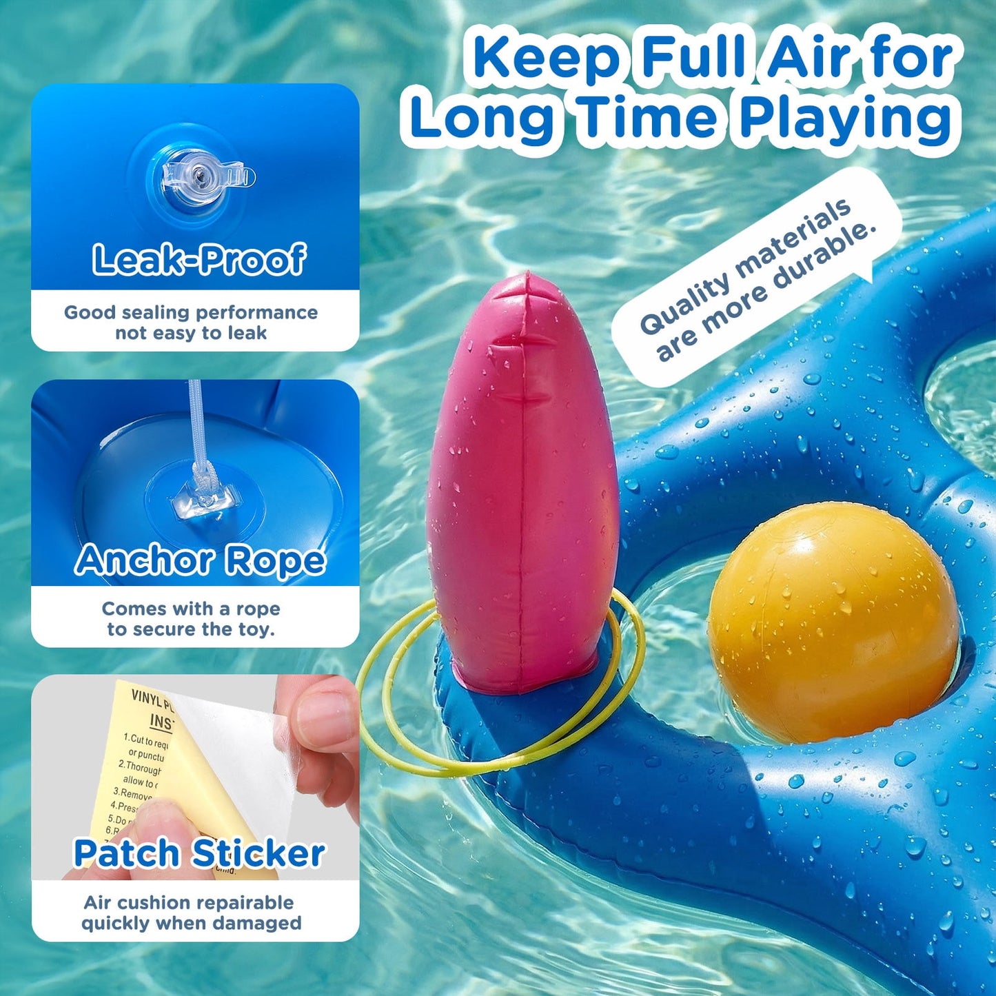 Livhil Pool Games Inflatable Pool Toys Tic Tac Toe Game