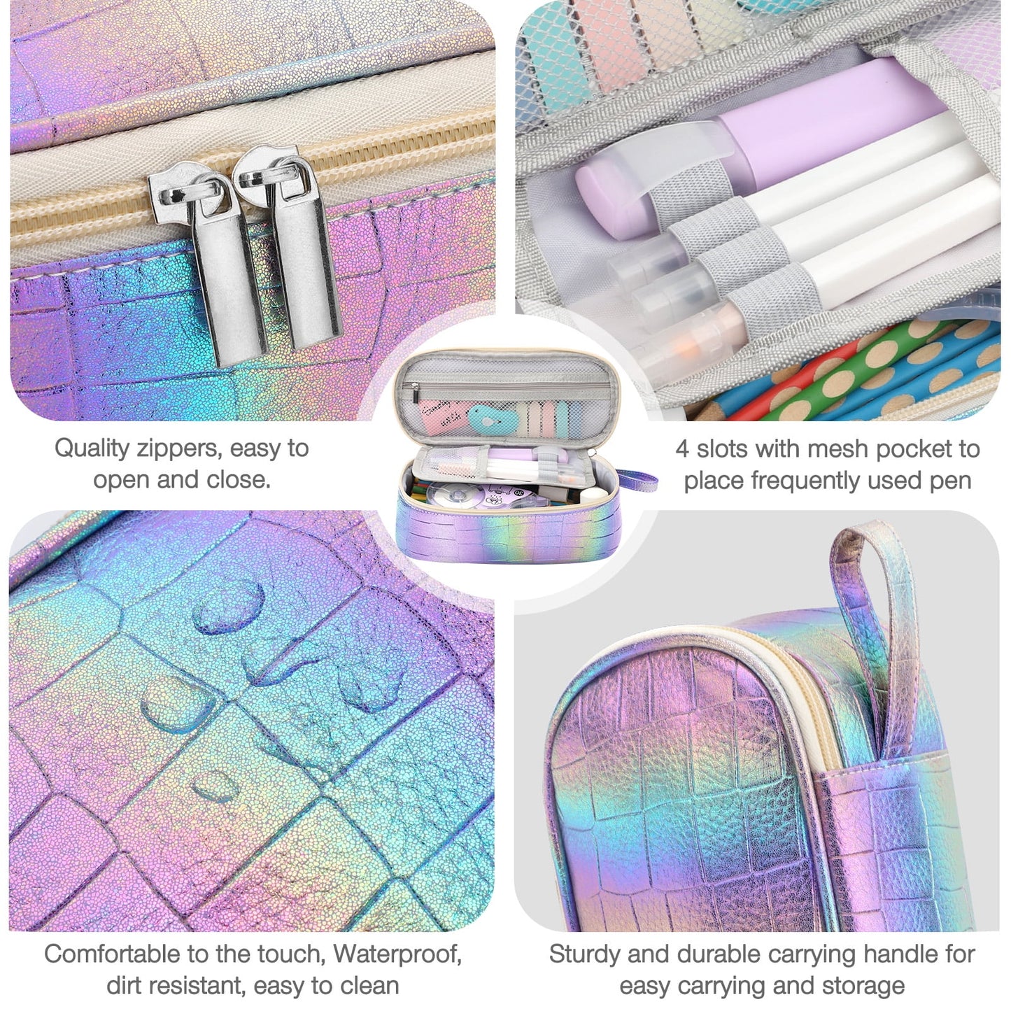 Livhil Large Pencil Pouch, Pencil Case for Girls Boys, Pencil Bag Pencil Boxes for Kids Elementary School Supplies