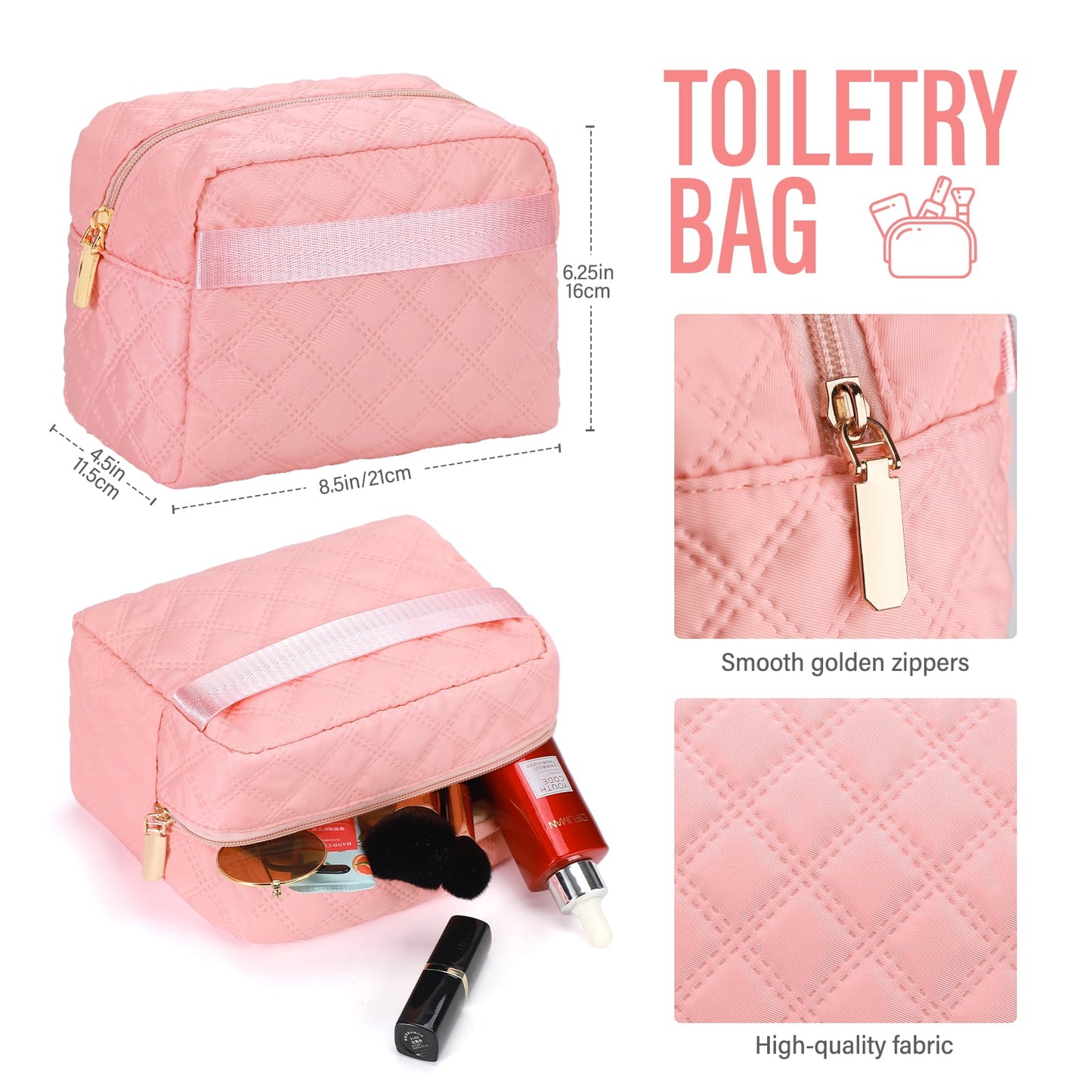 Livhil 2Pcs Large Women Travel Duffle Bag, Carry on Overnight Bag for Women Gym Bag with Shoe Compartment Weekender Travel Bag for Business Trips Sport Hospital