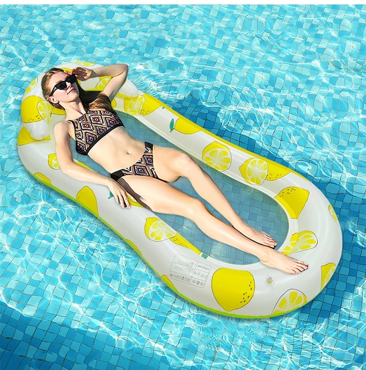 Livhil Inflatable Pool Float Hammock,Pool Float Loungers, Swimming Pool Floats for Adults Multicolor