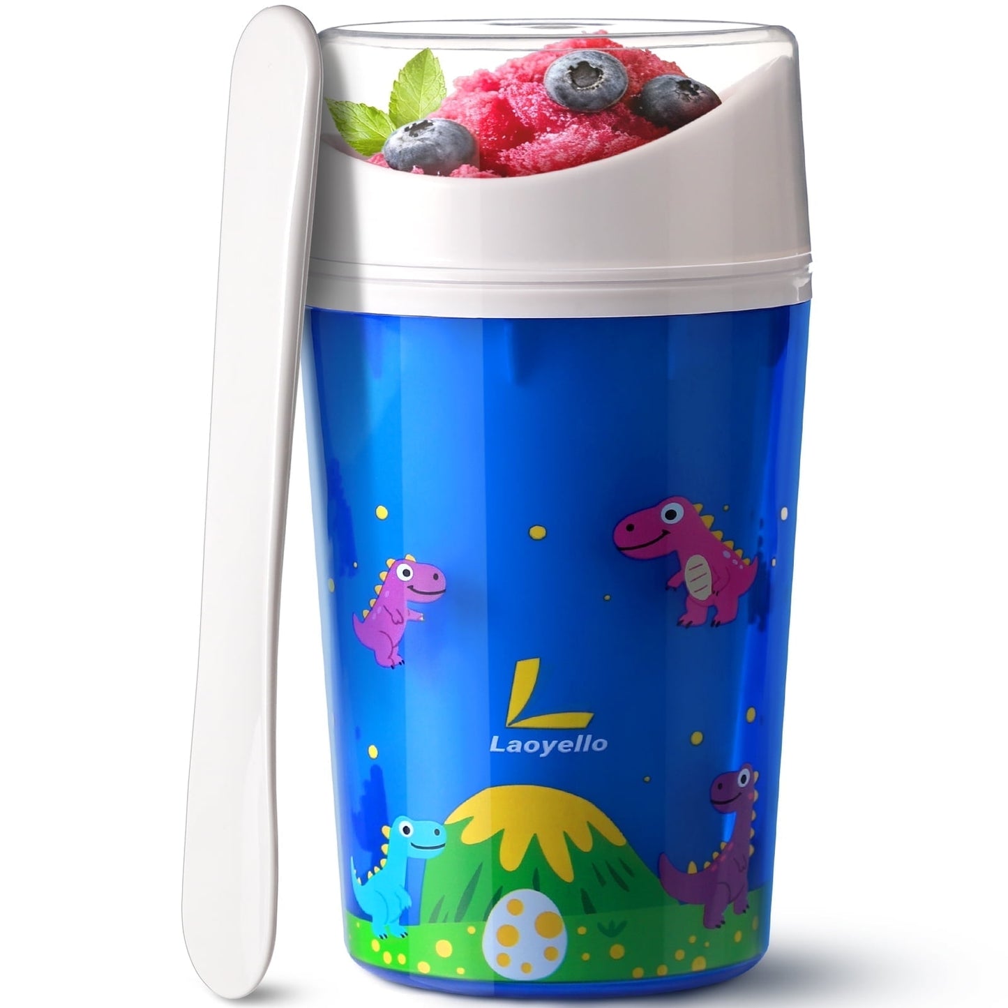 Livhil Slushy Cup, Quick Frozen Slushie Cup Maker , Magic Squeeze Cup Turn Any Drink into Slushy, DIY Smoothie Cup(Blue)