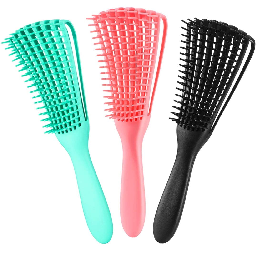 Livhil 3 Pack Hair Detangler Brush for Afro America/African Hair Textured 3a to 4c Detangle Brush
