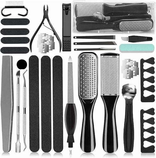 Livhil 36 in 1 Professional Pedicure Kit, Stainless Steel Pedicure Tools for Feet, Foot Care Kit for Women and Men