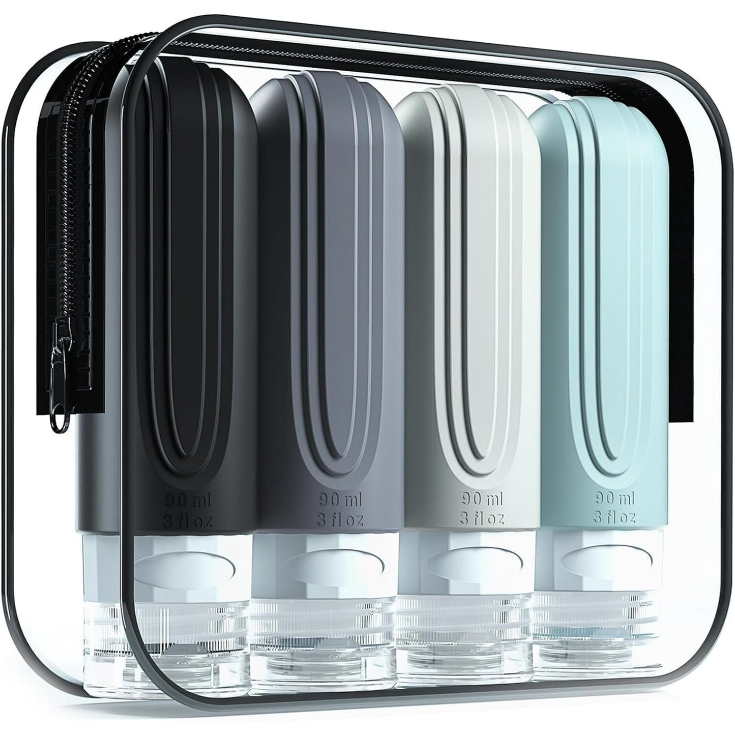 Livhil 16 Pcs Travel Bottles for Toiletries, Leak Proof Refillable Travel Containers, Travel Essentials Silicone Toiletry Bottles