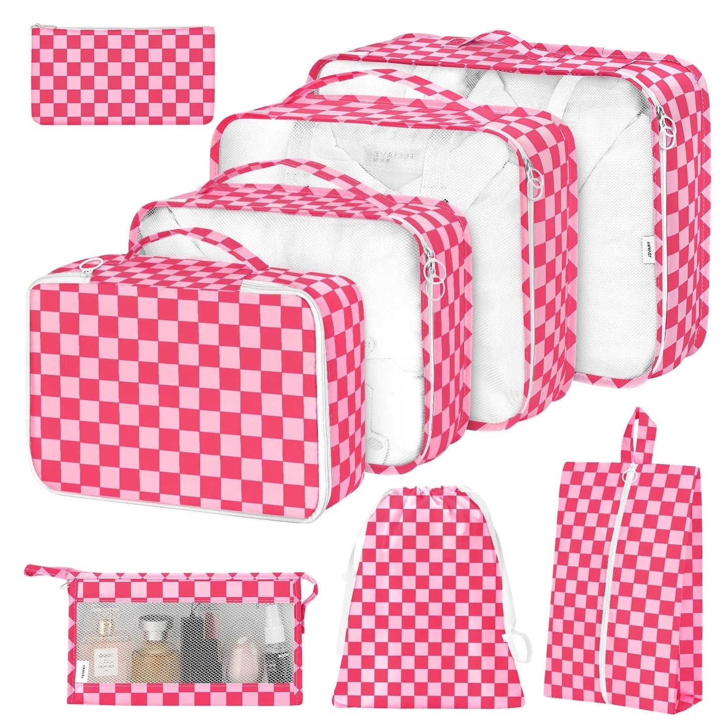Livhil 8Pcs Packing Cubes for Luggage, Packing Cubes for Travel Luggage Packing Organizers