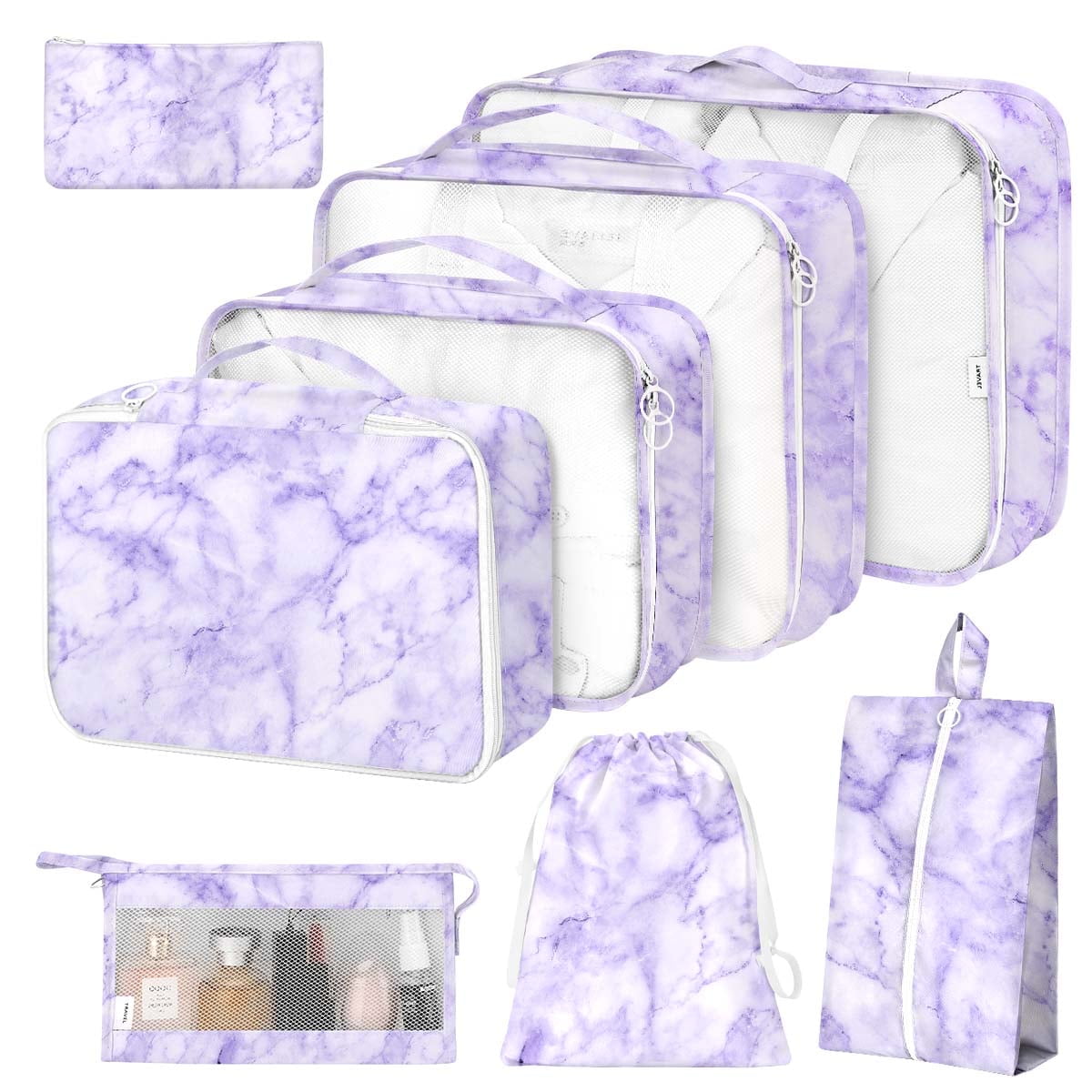 Livhil 8Pcs Packing Cubes for Luggage, Packing Cubes for Travel Luggage Packing Organizers