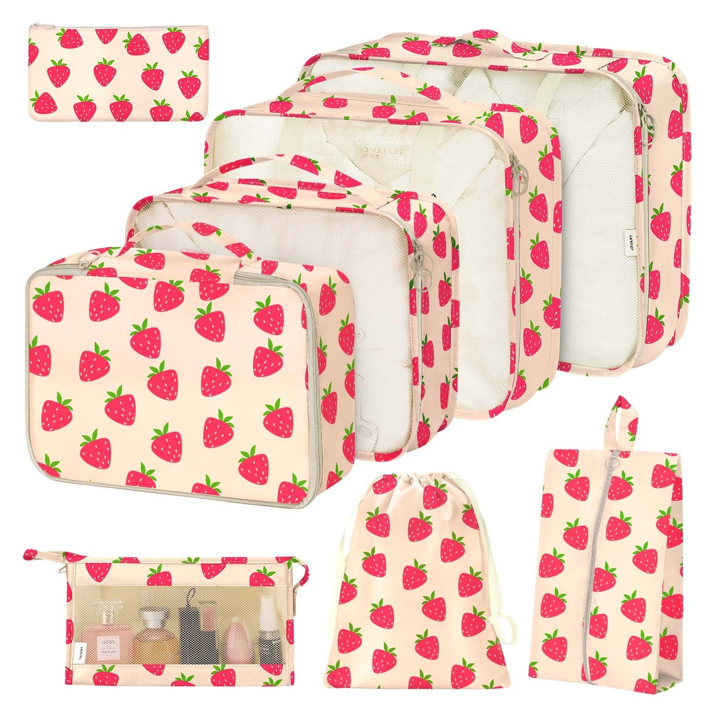 Livhil 8Pcs Packing Cubes for Luggage, Packing Cubes for Travel Luggage Packing Organizers