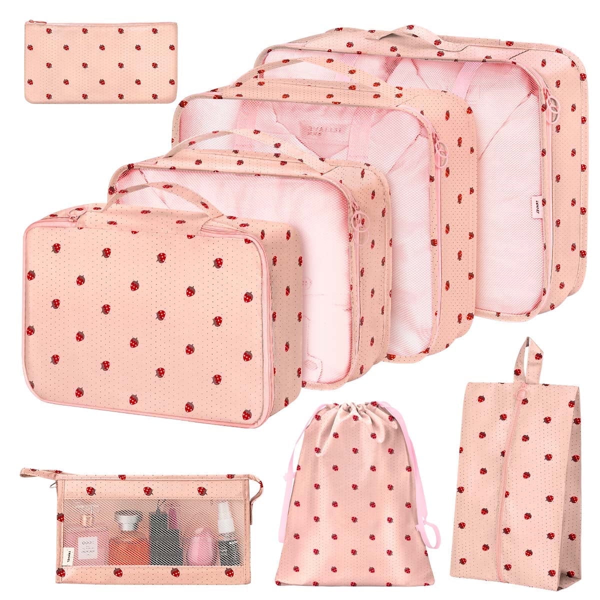 Livhil 8Pcs Packing Cubes for Luggage, Packing Cubes for Travel Luggage Packing Organizers