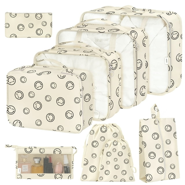 Livhil 8Pcs Packing Cubes for Luggage, Packing Cubes for Travel Luggage Packing Organizers
