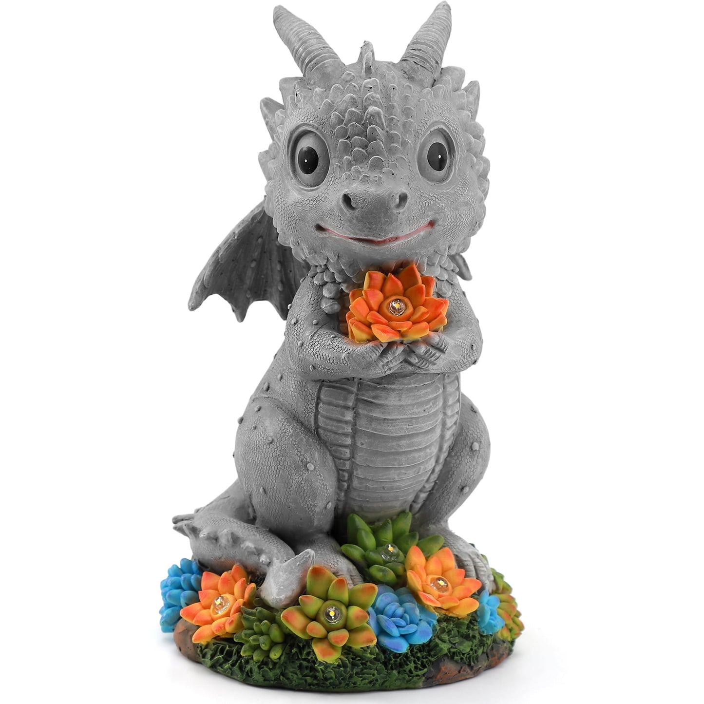 Livhil Outdoor Garden Statues, Solar Animal Garden Statues for Outside UV Resistant Yard Decor