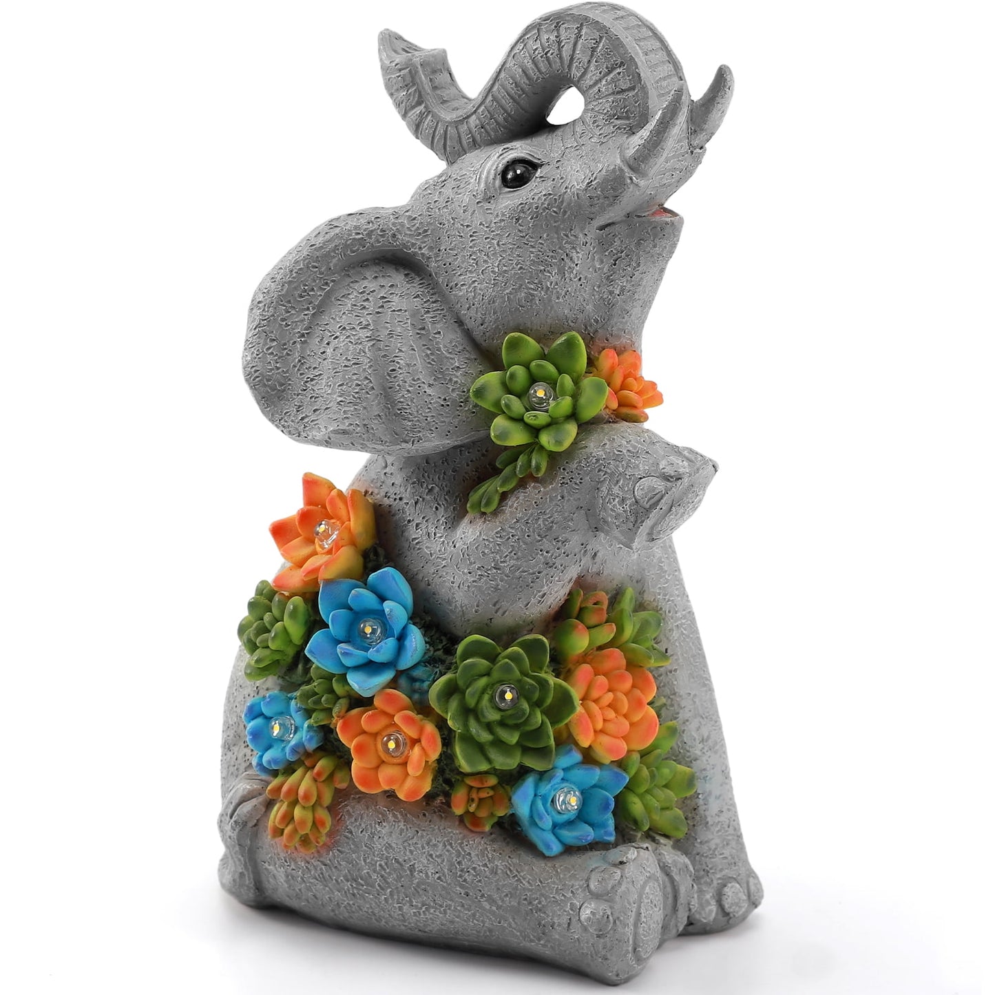 Livhil Outdoor Garden Statues, Solar Animal Garden Statues for Outside UV Resistant Yard Decor