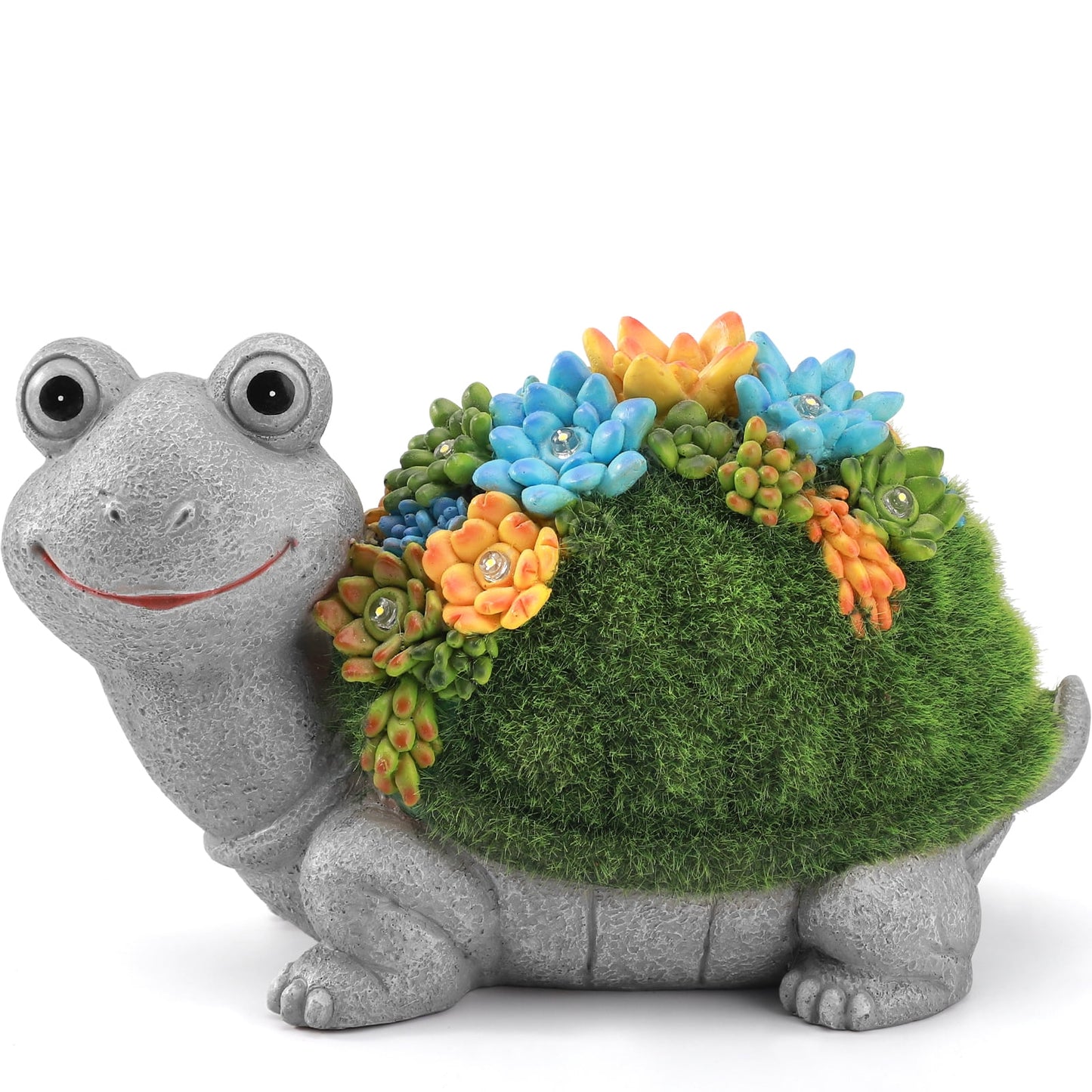 Livhil Outdoor Garden Statues, Solar Animal Garden Statues for Outside UV Resistant Yard Decor