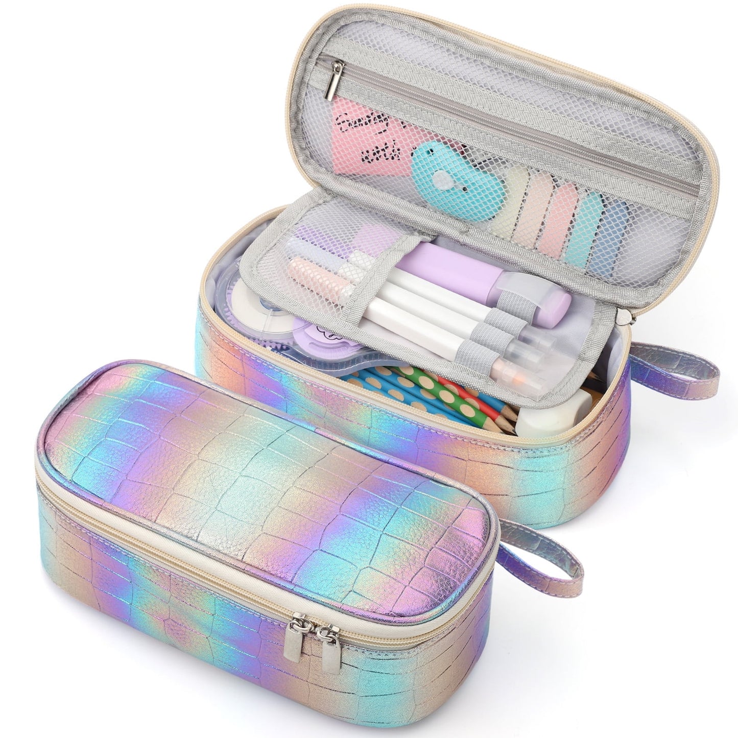 Livhil Large Pencil Pouch, Pencil Case for Girls Boys, Pencil Bag Pencil Boxes for Kids Elementary School Supplies