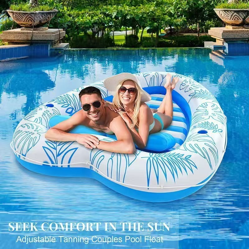 Livhil Inflatable Adult Pool Lounger Float, Large Beach Sun Floats Raft Sunbathing Water Lounge Floaties