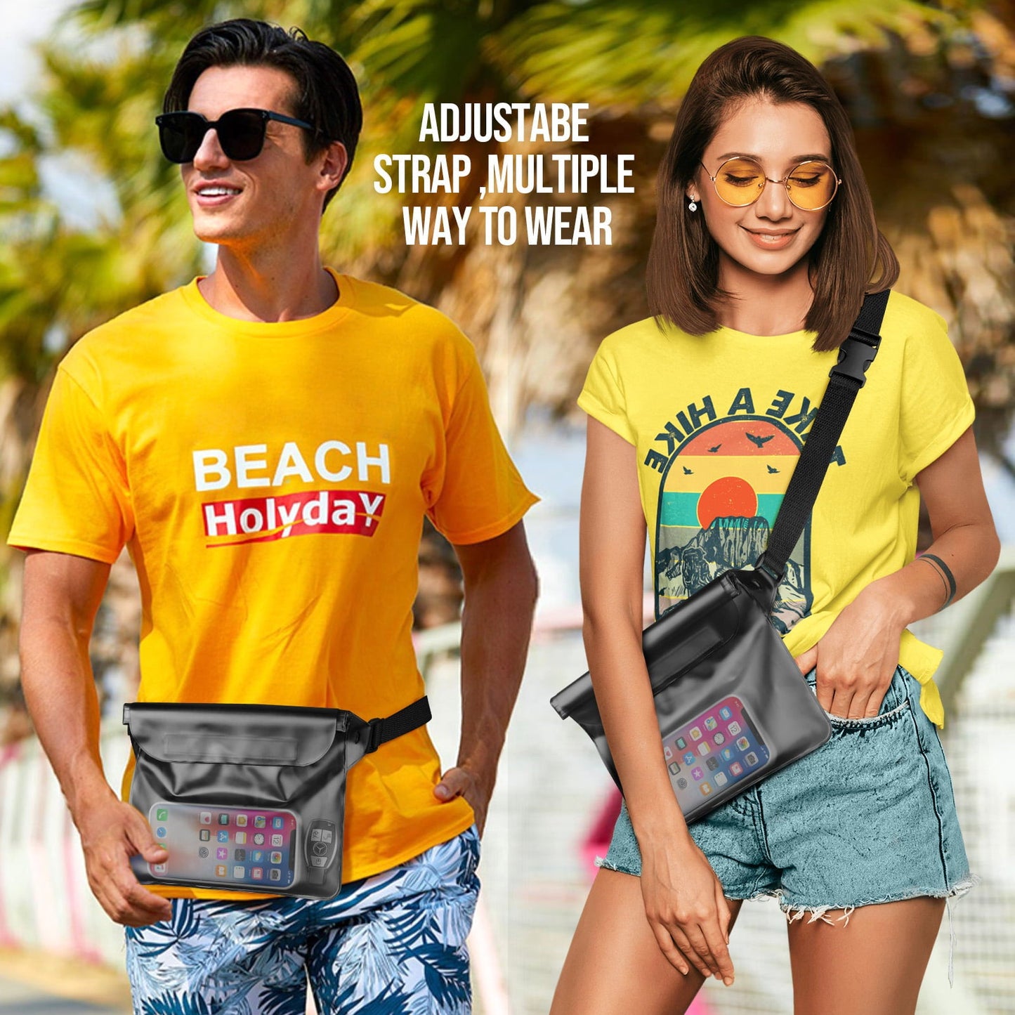 Livhil Waterproof Dry Bag and Waterproof Cell Phone Bag for Outdoor Water Sports Paddle