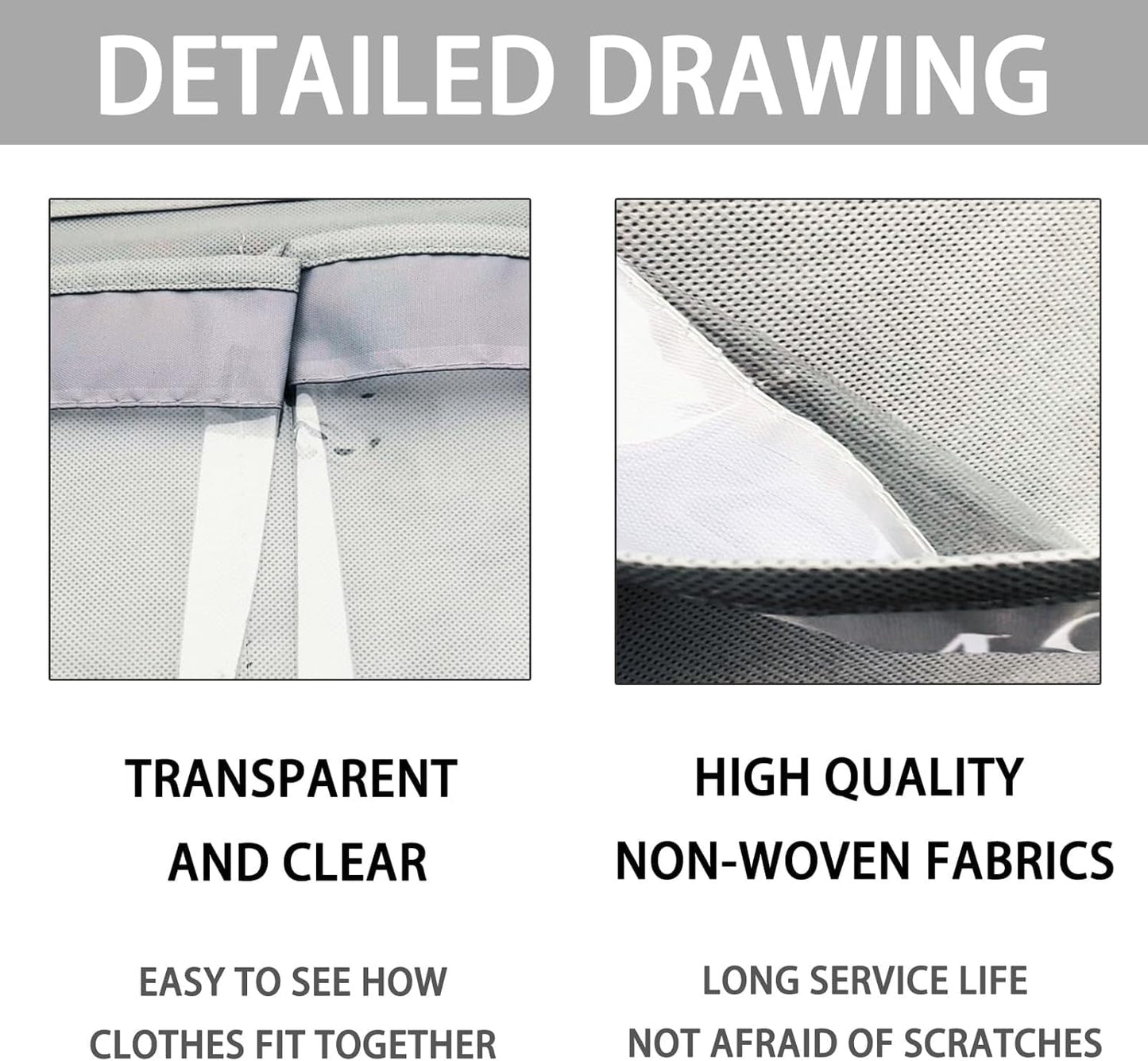 Livhil Hanging Closet Organizer, Weekly Clothes Organizer with Days of the Week Pockets