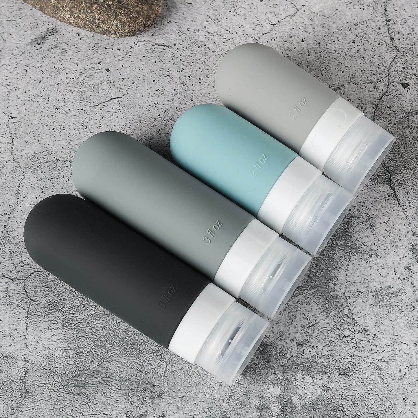 Livhil 16 Pcs Travel Bottles for Toiletries, Leak Proof Refillable Travel Containers, Travel Essentials Silicone Toiletry Bottles