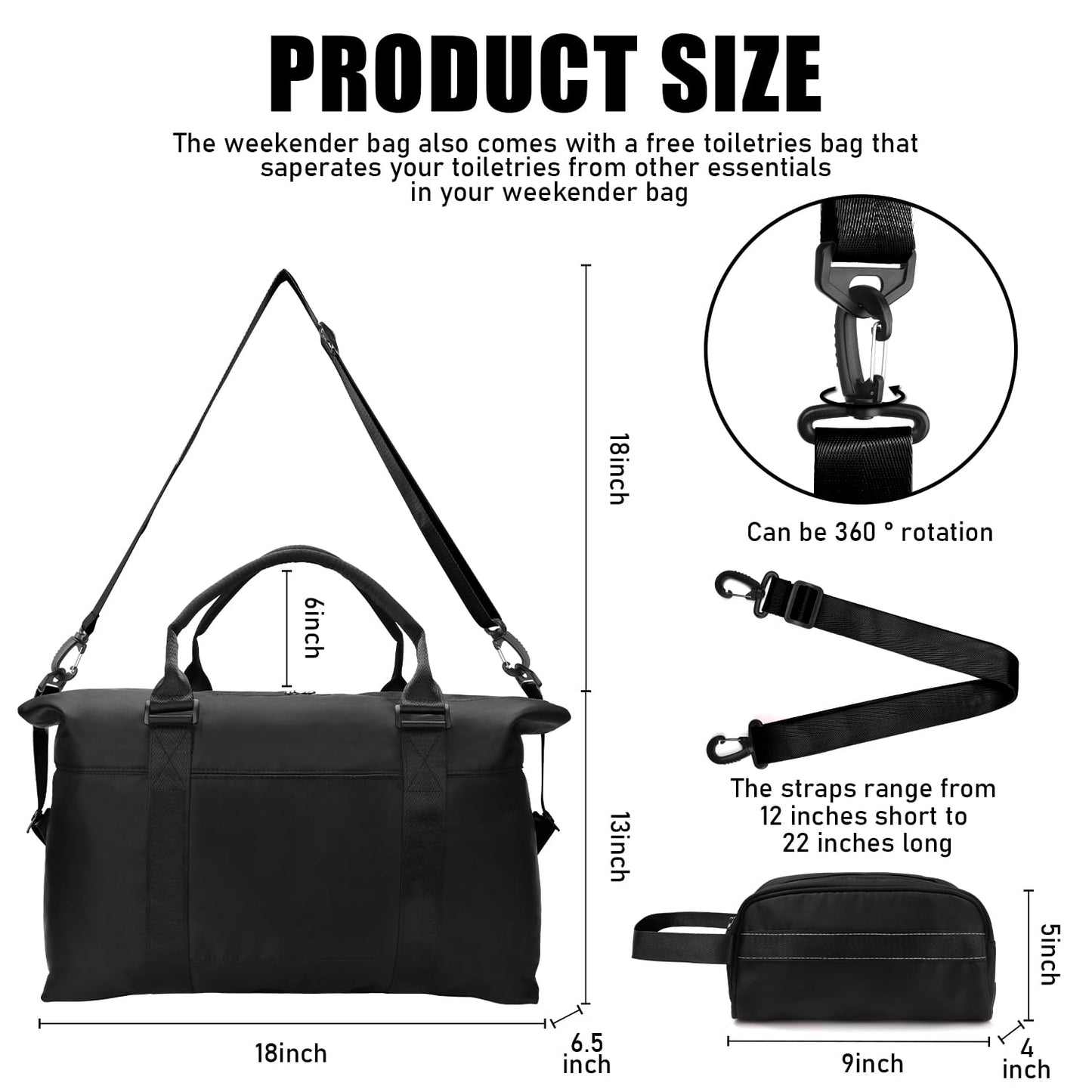 Livhil Weekender Bag for Women Sports Tote Gym Bag, Hospital Bag for Labor and Delivery Overnight Bags for Women, Travel Duffle Bags with Toiletry Bag Carry on Bag