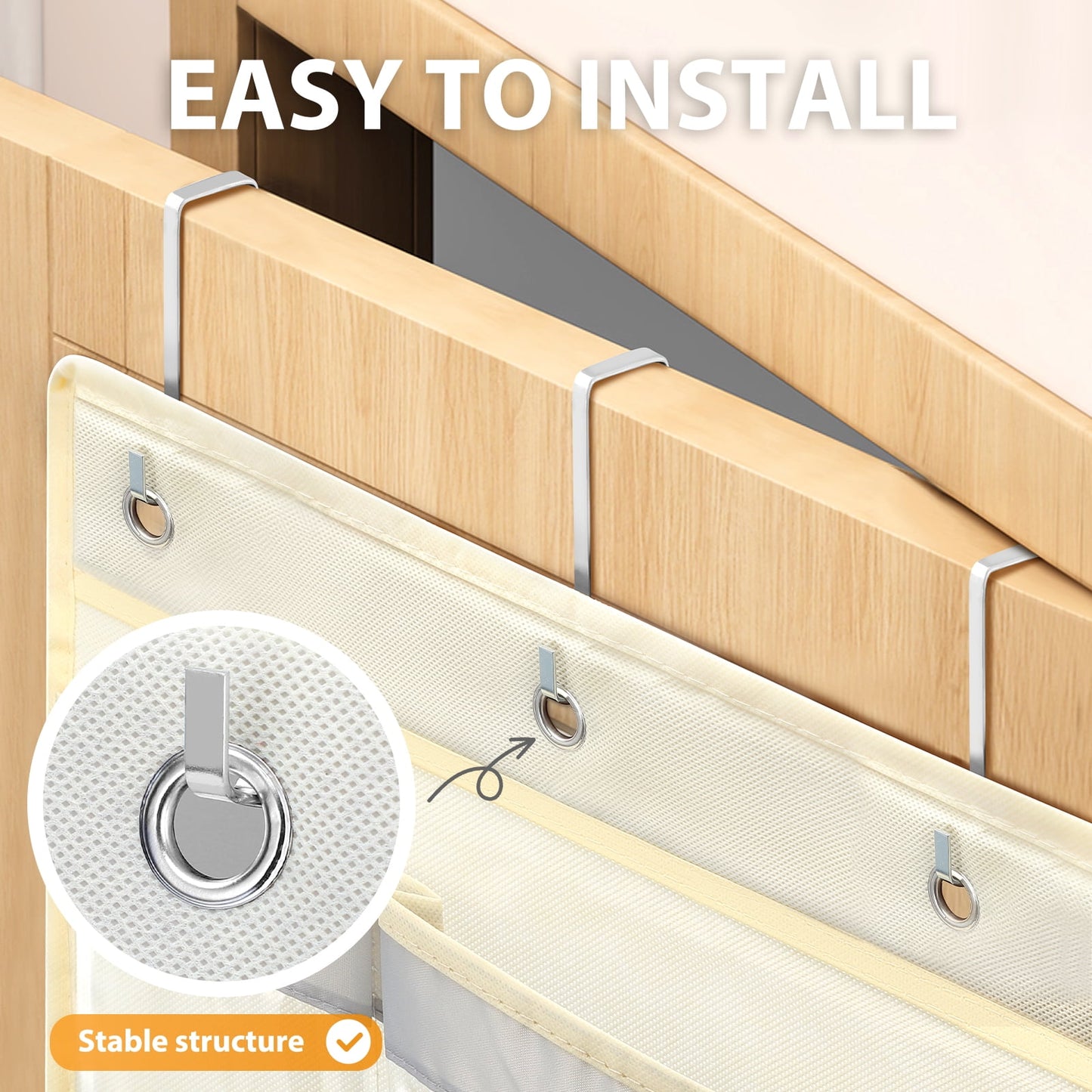 Livhil Hanging Closet Organizer, Weekly Clothes Organizer with Days of the Week Pockets