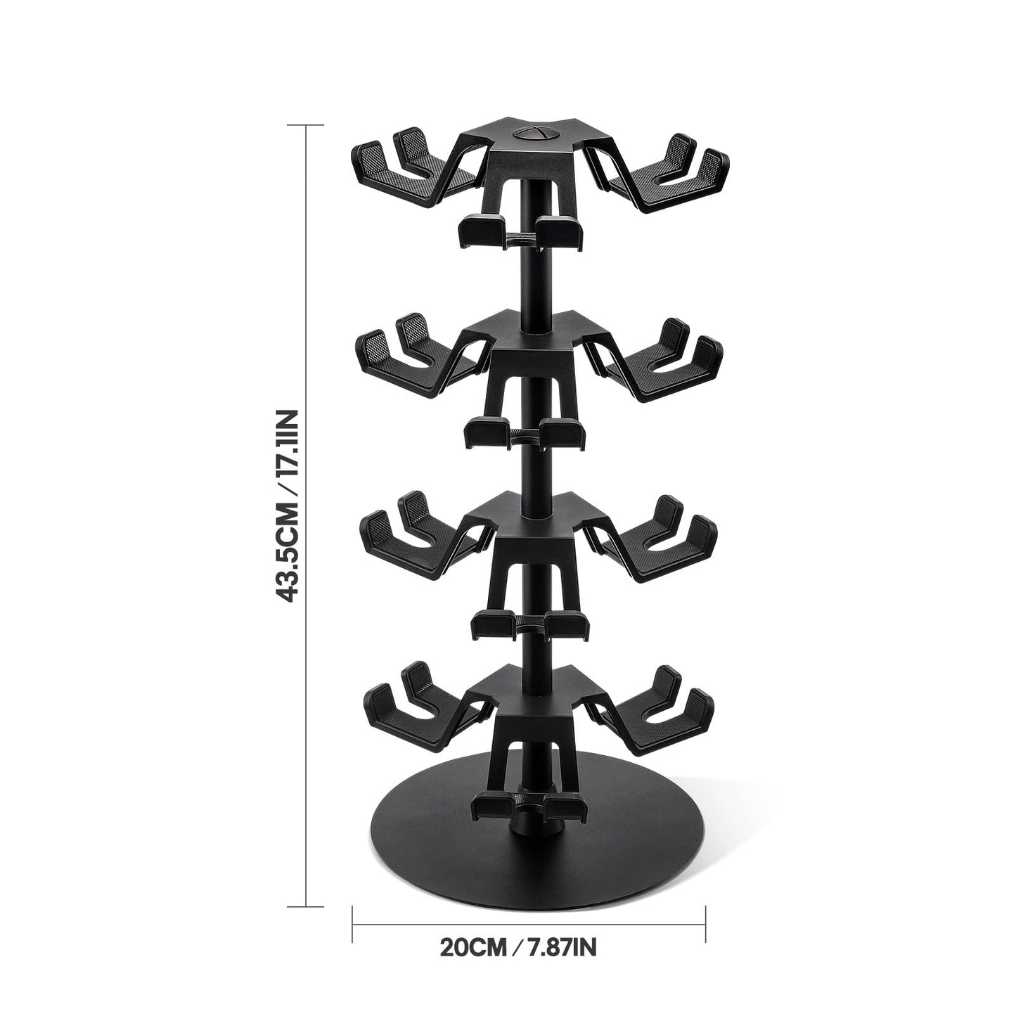 Livhil Rotatable Controller Stand, High Stability Headset and Controller Stand for Desk, Universal Game Controller Stand for All Gamepads