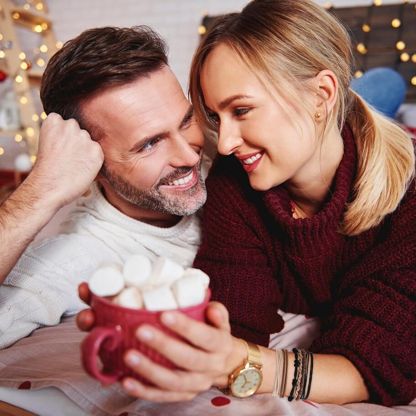 Livhil 25pcs Boho Hair Ties No Damage, Elastic Hair Bands for Women, Scrunchies for Ponytail Holders