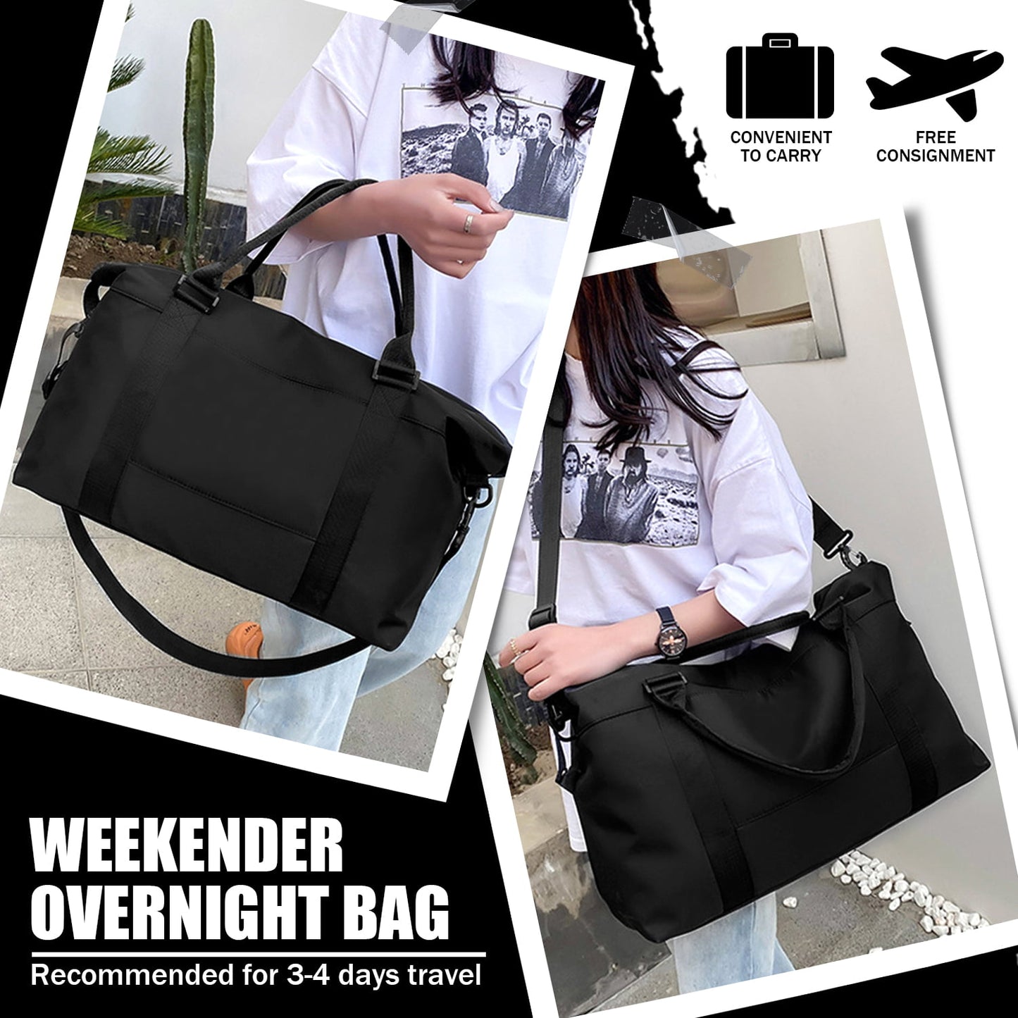 Livhil Weekender Bag for Women Sports Tote Gym Bag, Hospital Bag for Labor and Delivery Overnight Bags for Women, Travel Duffle Bags with Toiletry Bag Carry on Bag