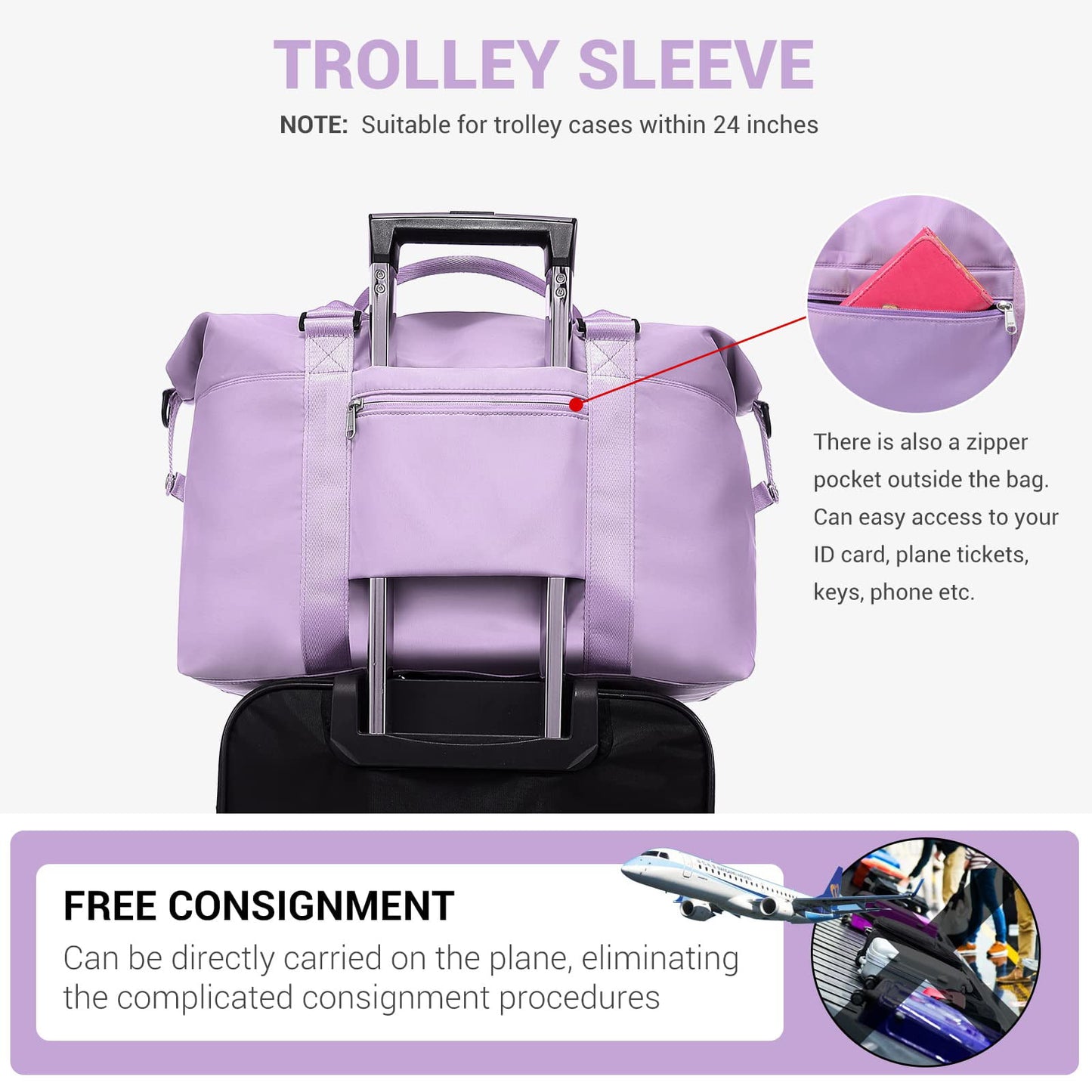 Livhil Weekender Bag for Women Sports Tote Gym Bag, Hospital Bag for Labor and Delivery Overnight Bags for Women, Travel Duffle Bags with Toiletry Bag Carry on Bag