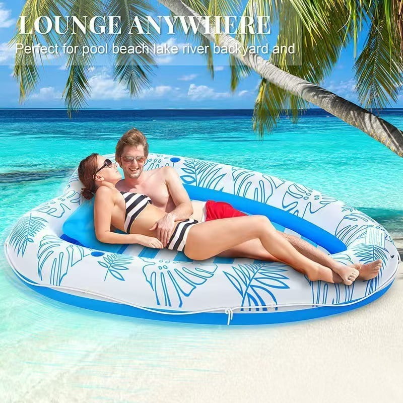 Livhil Inflatable Adult Pool Lounger Float, Large Beach Sun Floats Raft Sunbathing Water Lounge Floaties