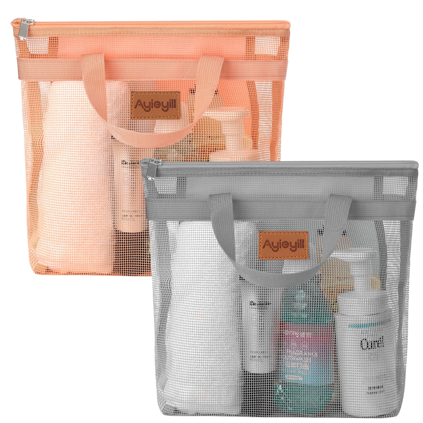 Portable Mesh Shower Caddy for College , Hanging Mesh Shower Bag