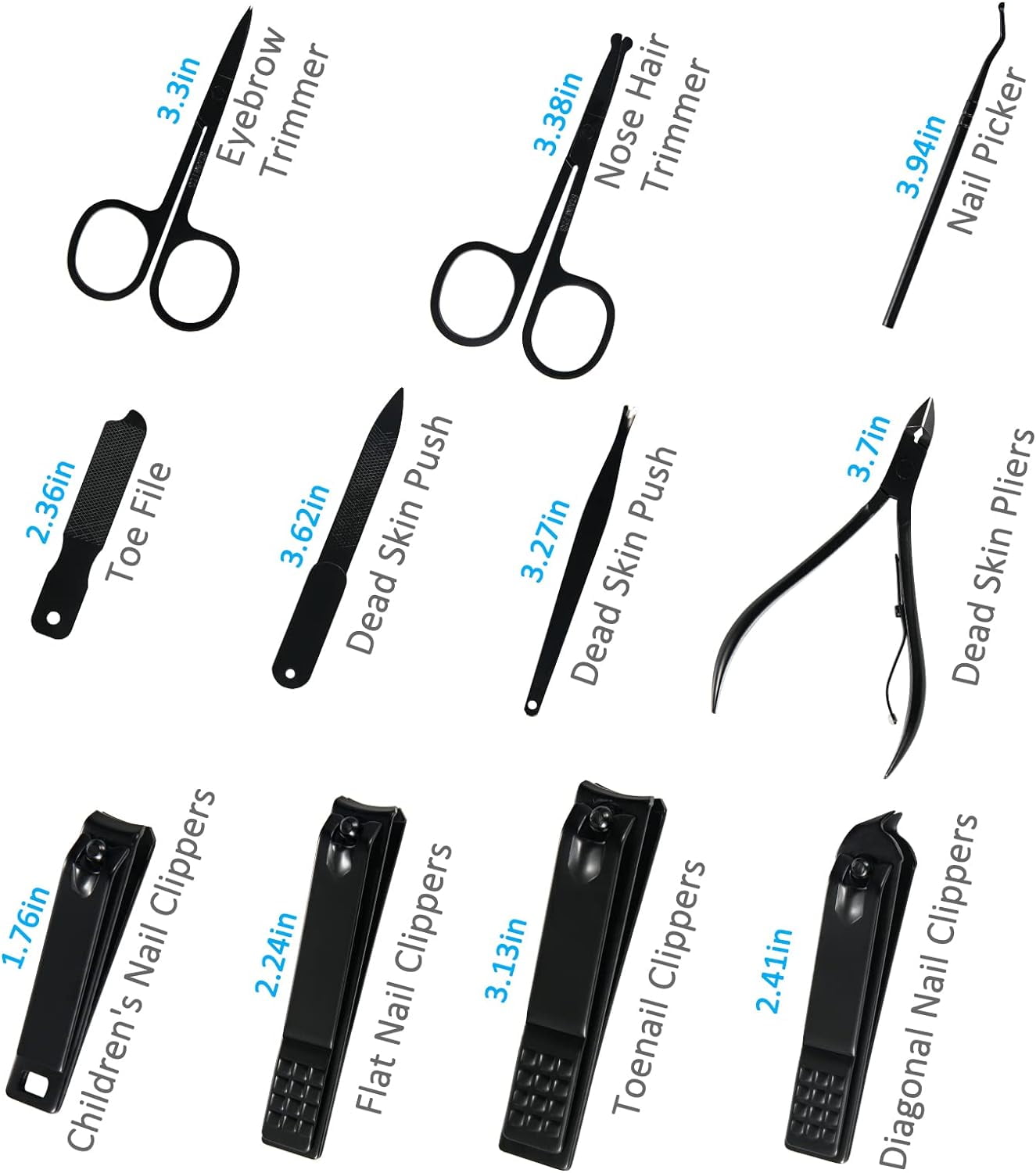 Livhil Manicure Set Professional Nail Clipper Kit 26pcs Stainless Steel Manicure Kit, Nail Care Tools