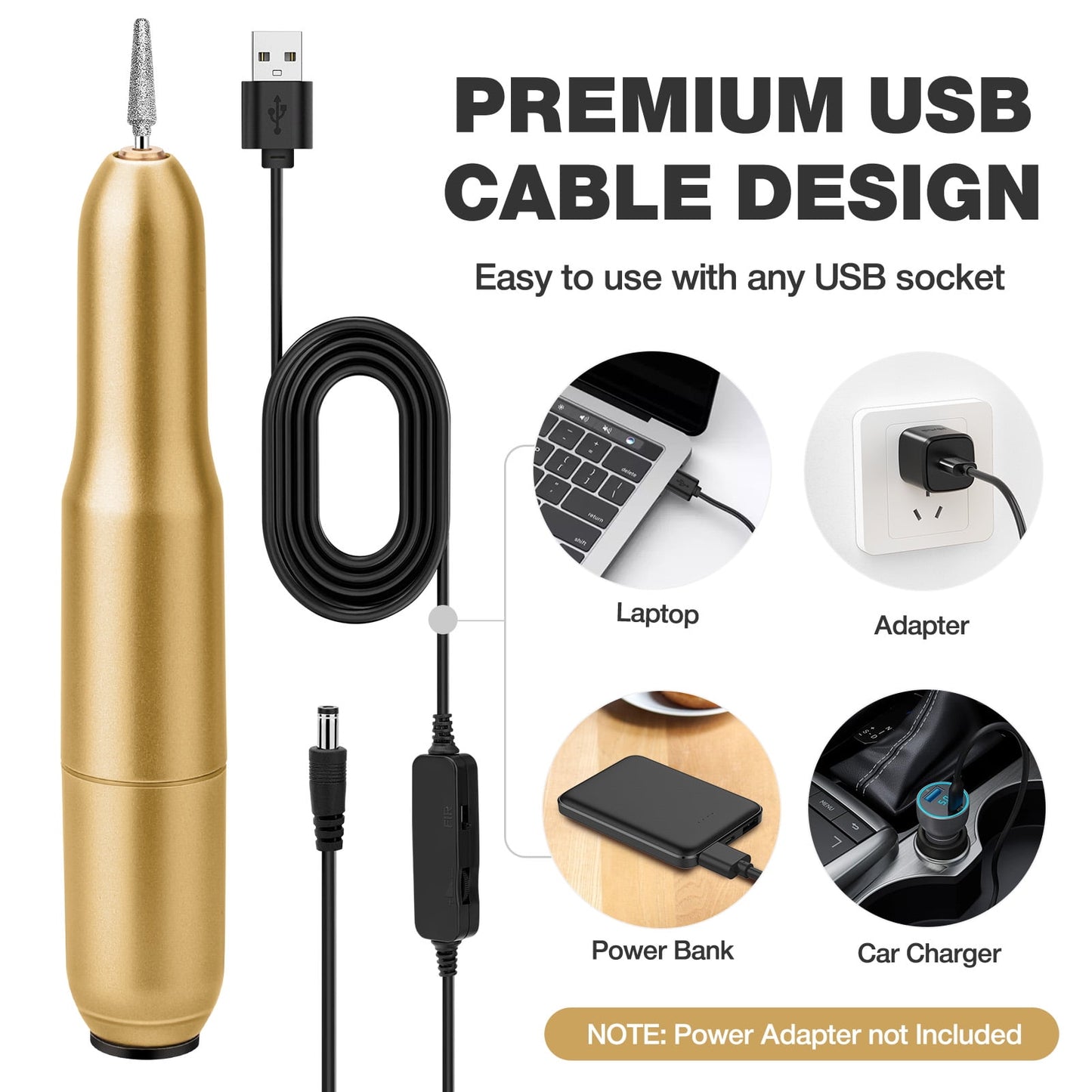 Livhil Electric Nail Drill Machine Nail File Portable Nail Tools with Nail Drill Bits Sanding Bands