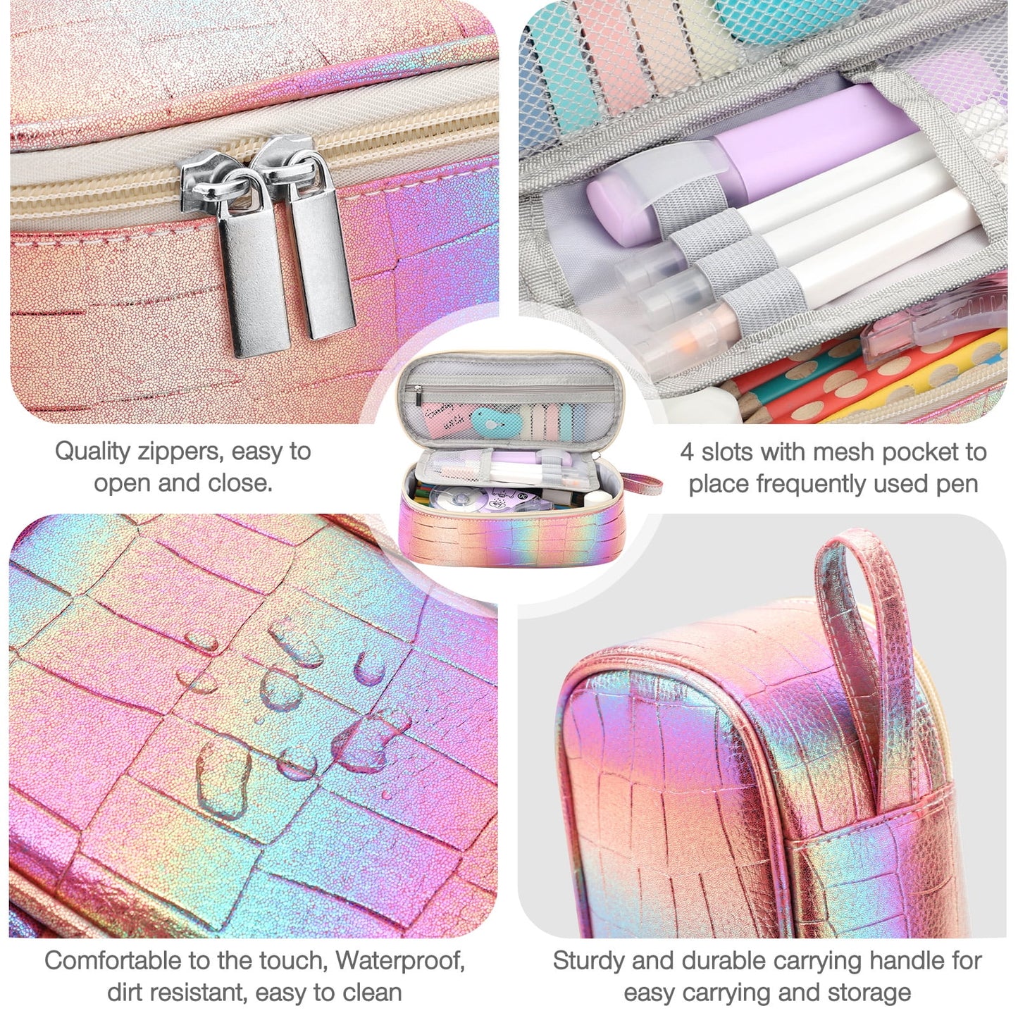 Livhil Large Pencil Pouch, Pencil Case for Girls Boys, Pencil Bag Pencil Boxes for Kids Elementary School Supplies