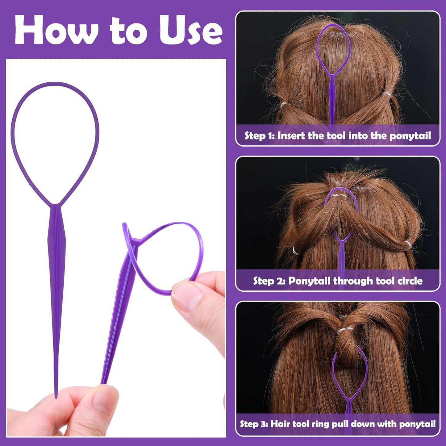 Livhil Hair Rubber Bands with Tail Hair Tools and Hair Clips, 2016 Pcs Elastic Small Hair Ties, Hair Accessories