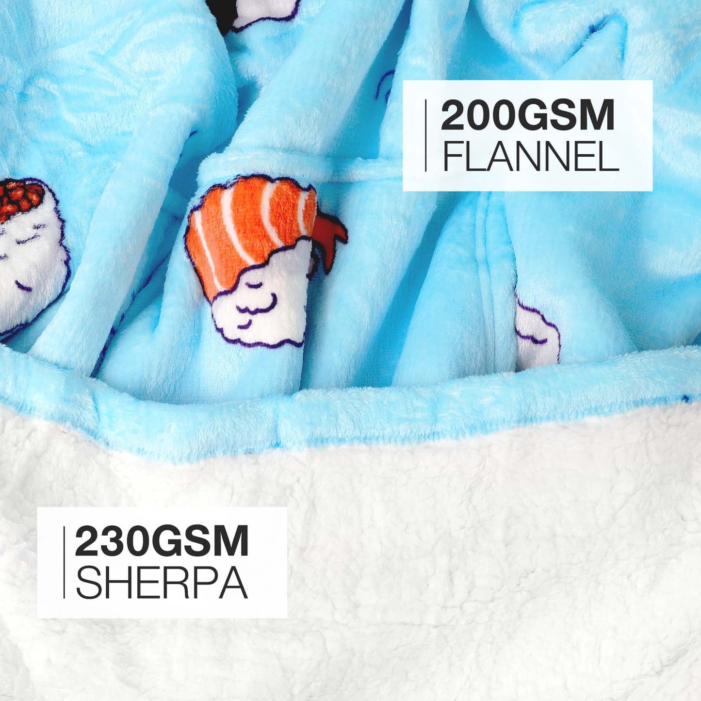 Livhil Wearable Blanket Hoodie Sweater , Oversized Blanket Hoodie with Sleeves Sherpa Sweatshirt Blanket