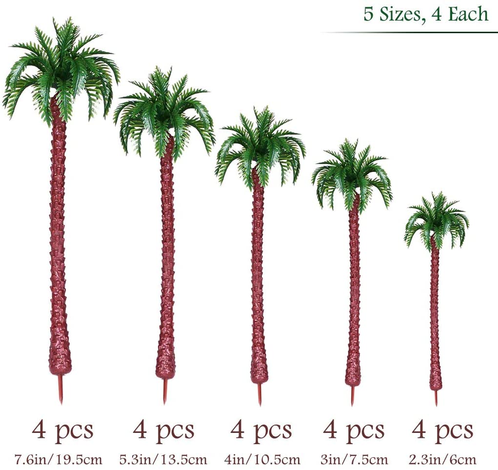 Mixed Model Trees Model Train Scenery, DIY Scenery Landscape Woodland Scenics Multiple Type