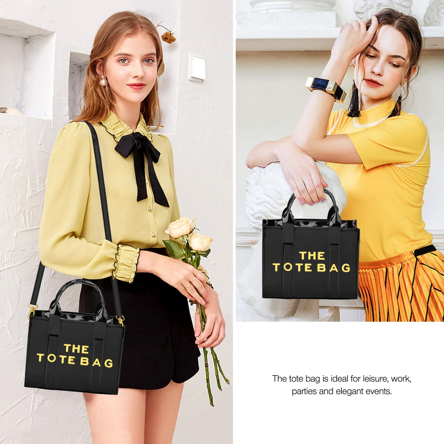 Livhil Tote Bag for Women Work, Tote Bags with Zipper Handbag Tote Purse Wallet Crossbody Bag