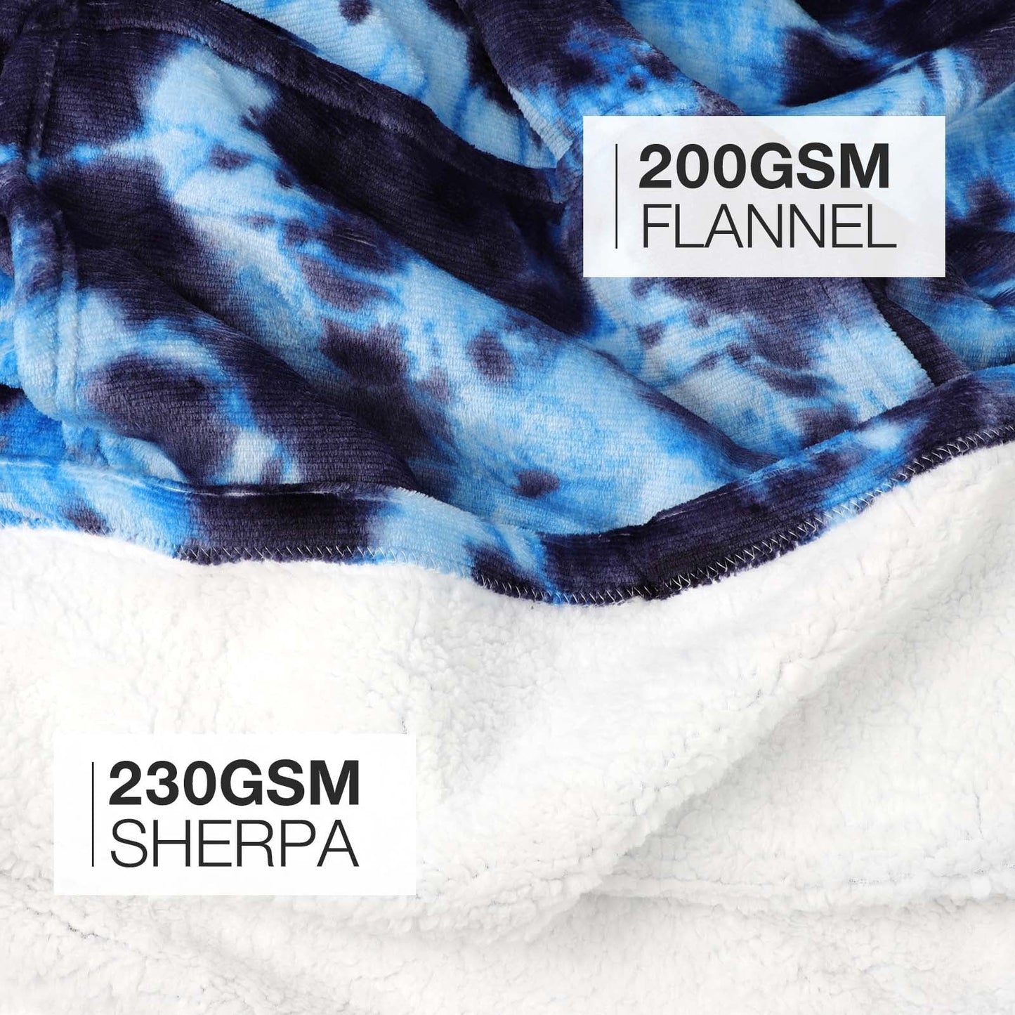 Livhil Wearable Blanket Hoodie Sweater , Oversized Blanket Hoodie with Sleeves Sherpa Sweatshirt Blanket